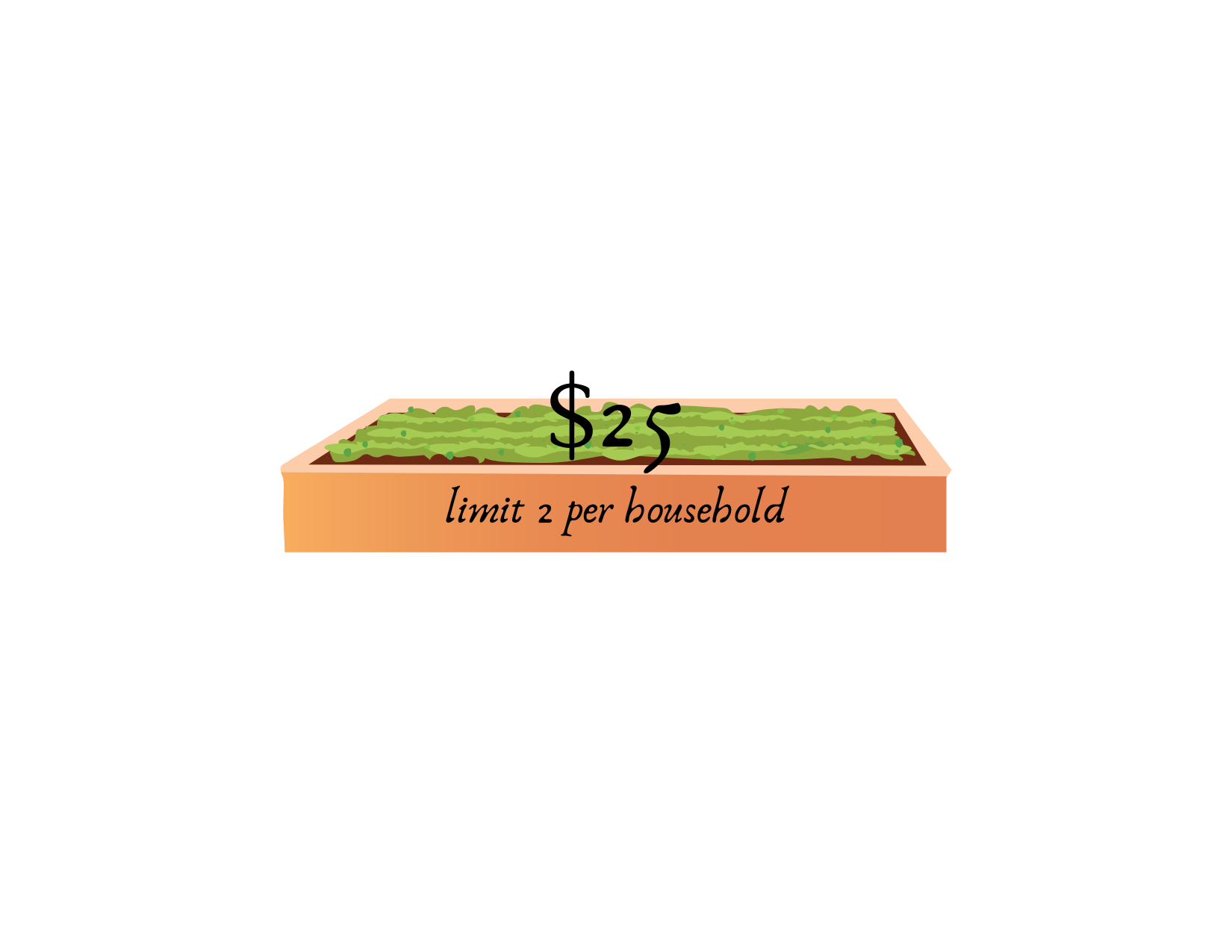 $25 Raised Garden Bed (Limit 2 per household)
