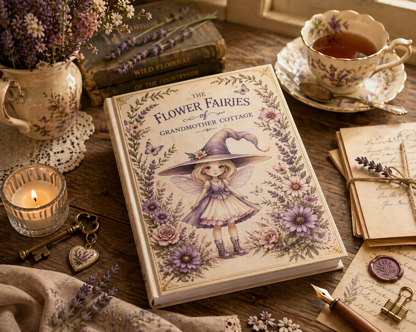 Flower Fairies of Grandmother Cottage | Hardcover Journal | Fairy Cottage Notebook