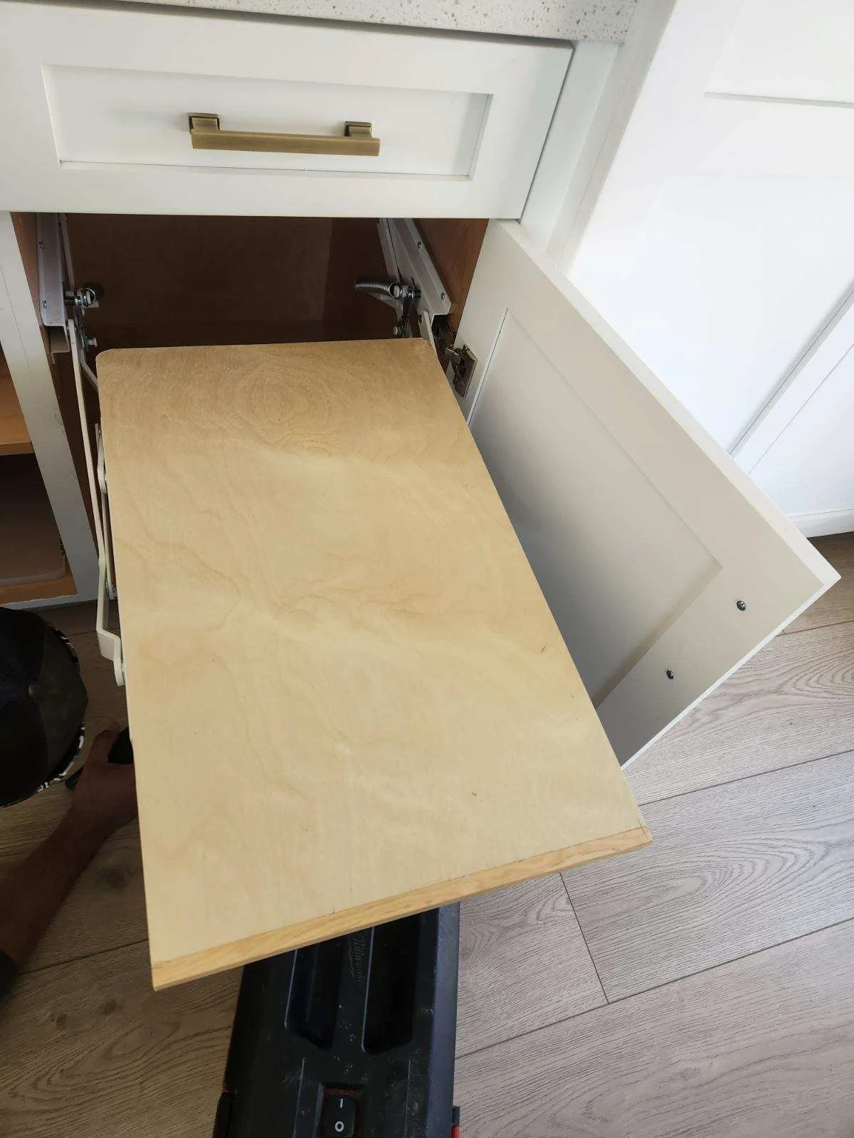 Custom built-in cabinets with appliance lift for Atascadero Kitchen Remodel