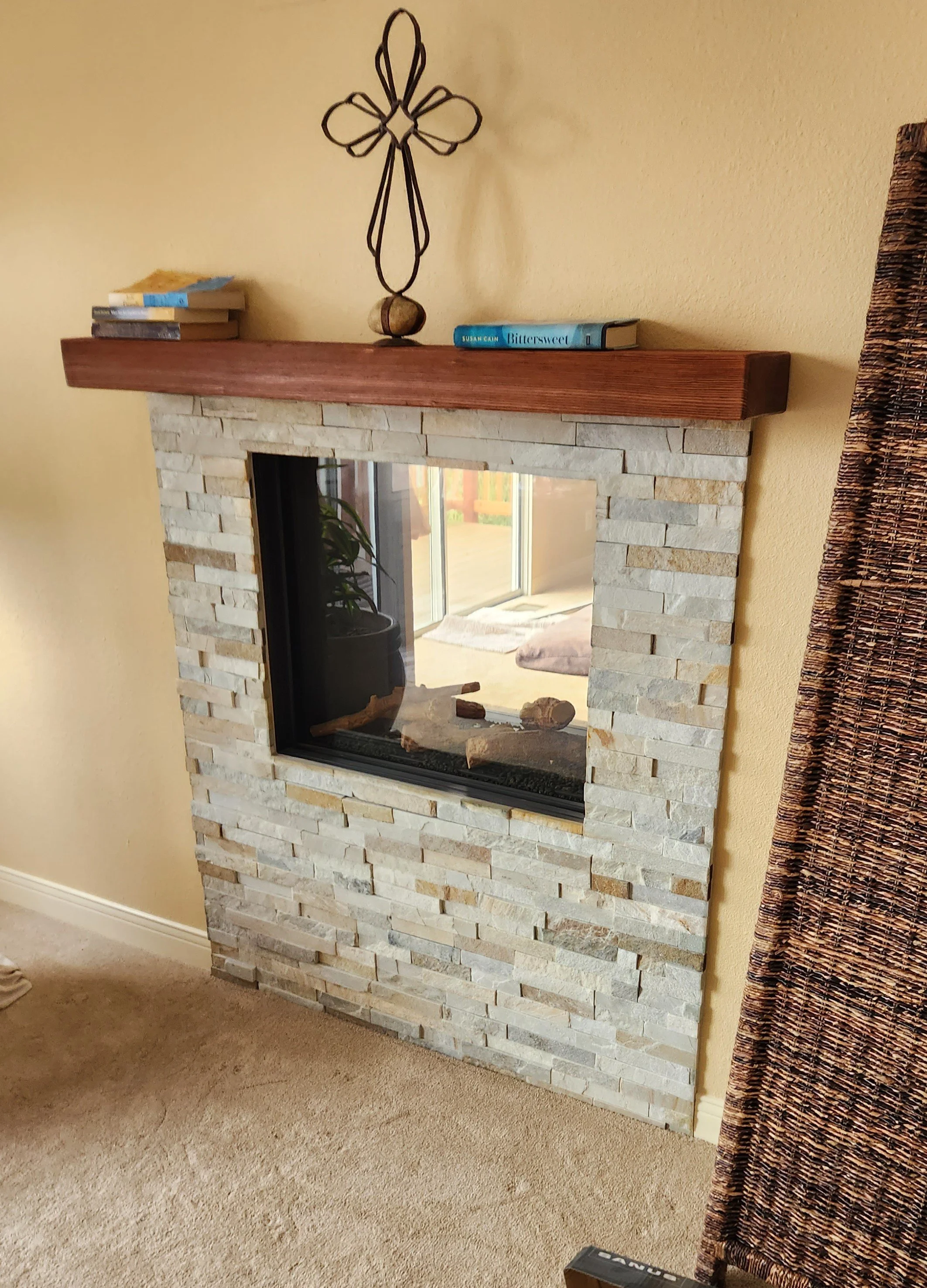 Matching boutique custom fireplace for remodeling project in San Luis Obispo, CA.