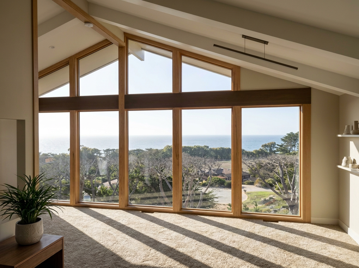 New window wall overlooking Cambria