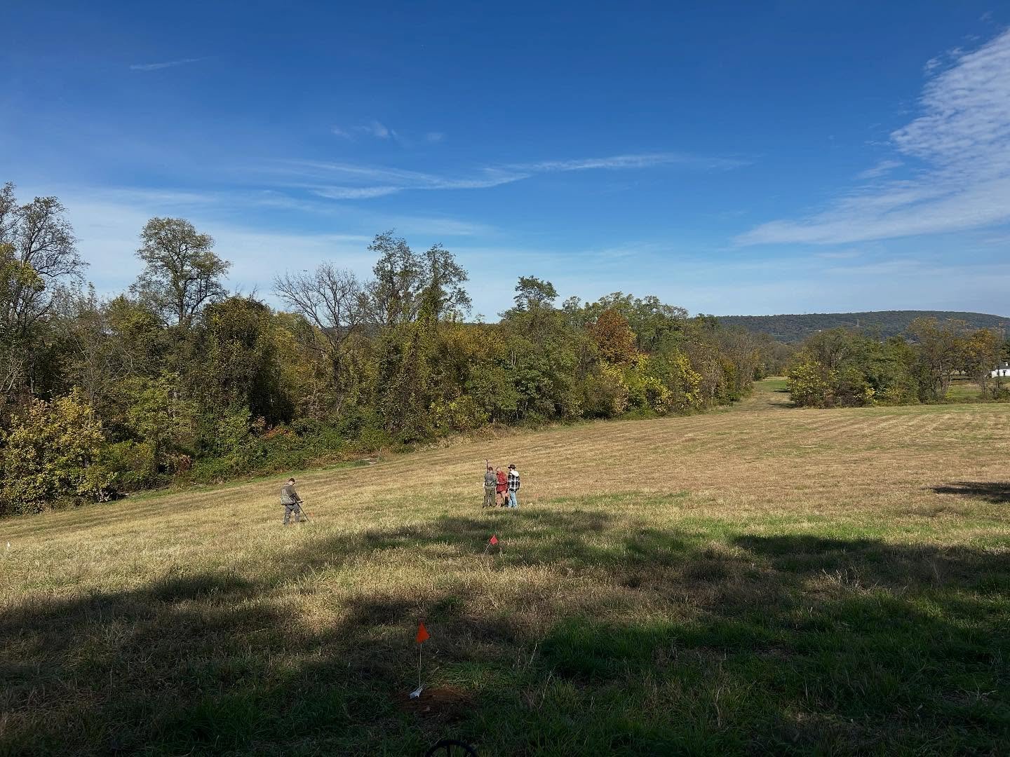 A gorgeous fall morning at Camp Security, one of the last undeveloped Revolutionary War prisoner-of-war camps in the nation. The site is getting a closer look through a metal detecting survey supported by an American Battlefield Protection Grant. Mor