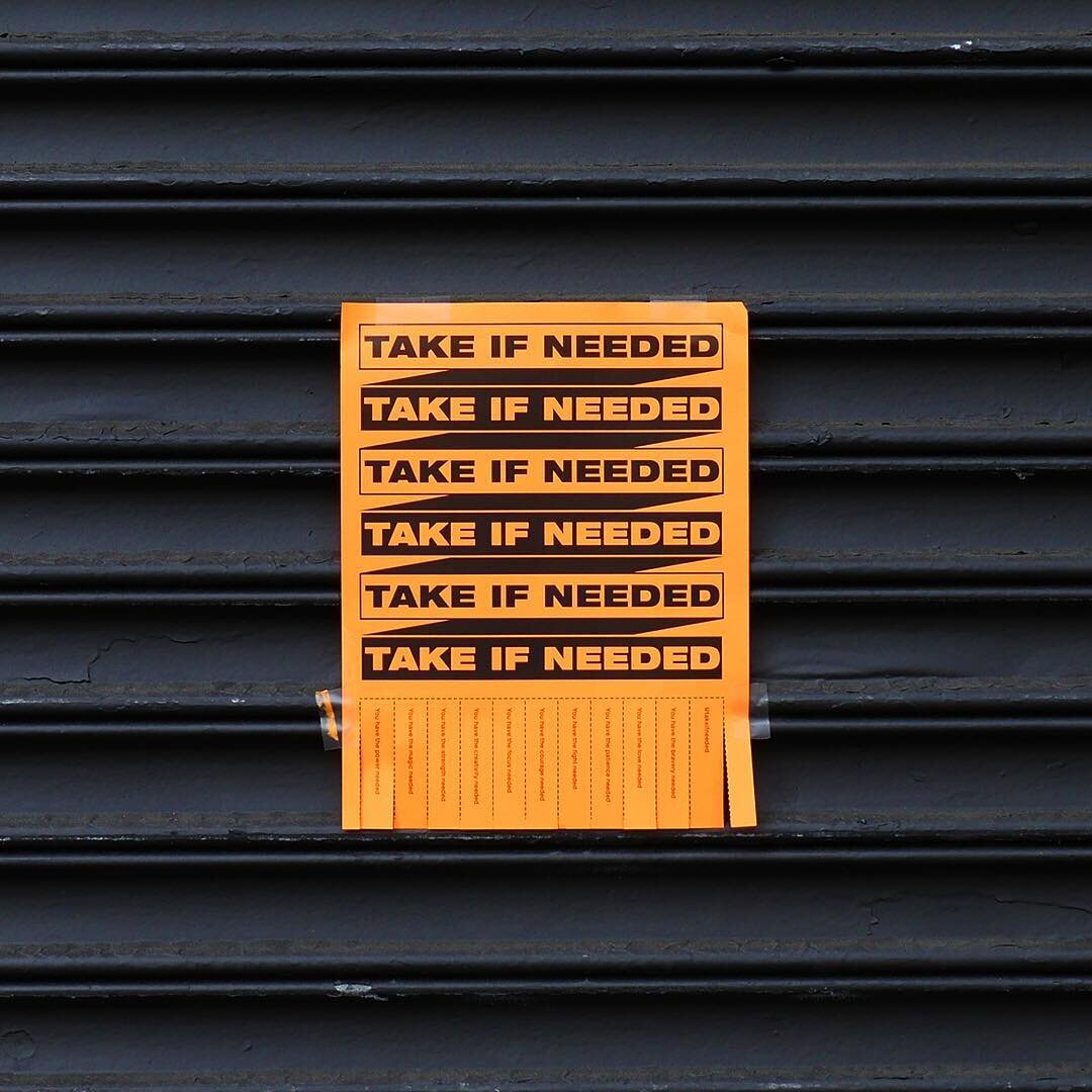 #takeifneeded .
.
.
.
.
#graphicdesign #manhattan #design #newyork #nyc #streetart #posterdesign #inspiration #power