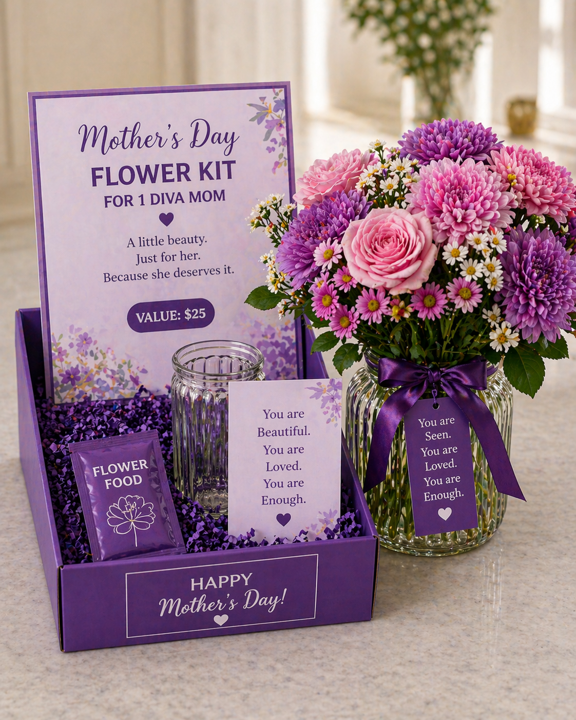 🌷 Flower Kit for 1 Diva – $25