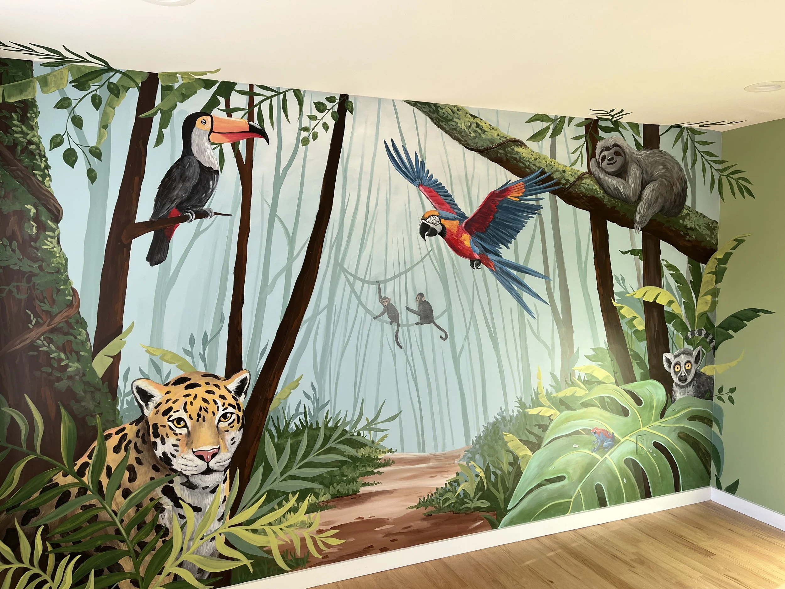 Northern New Jersey Residential Safari Nursery Mural 