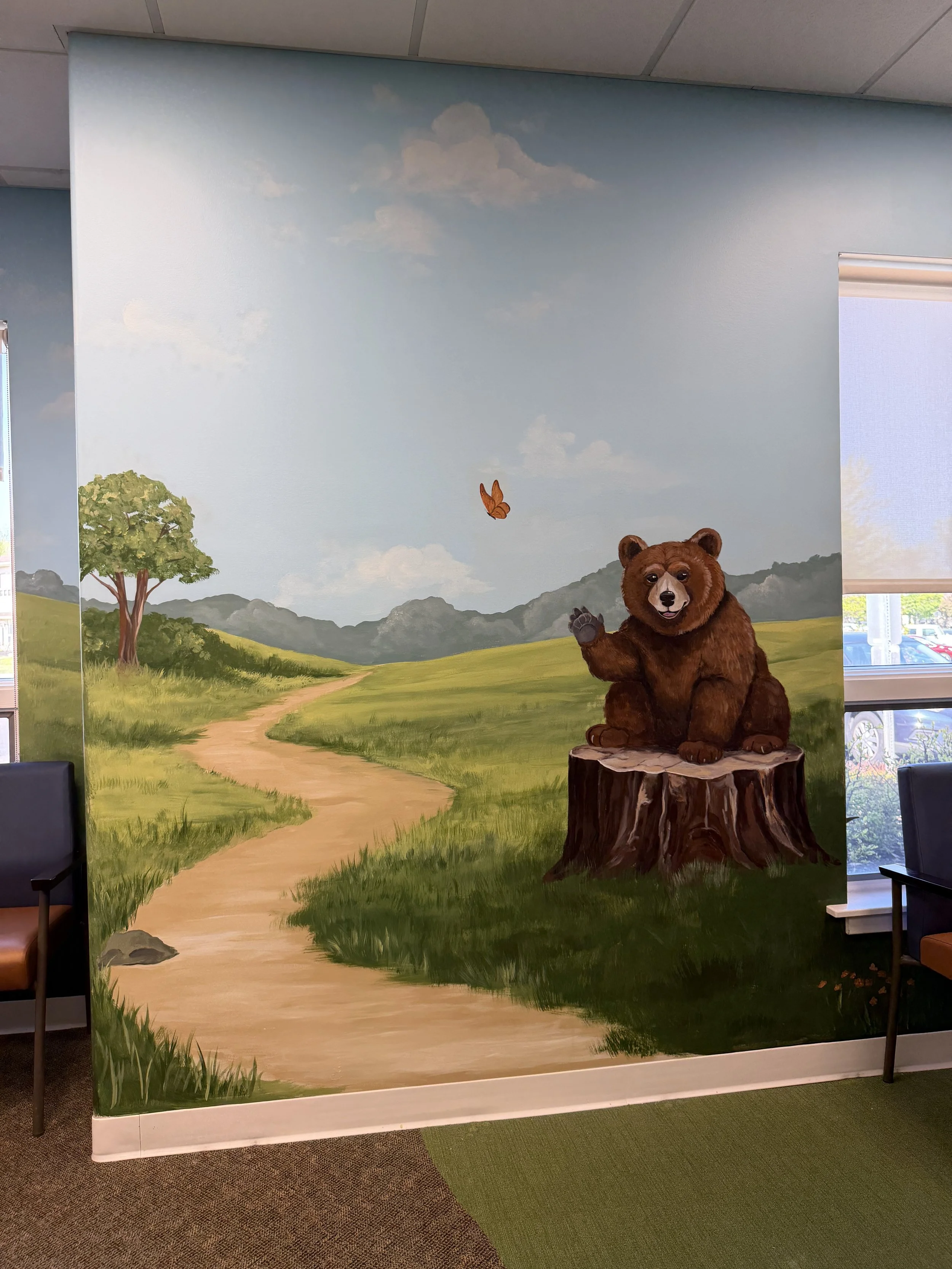 Gleam Pediatric Dentistry Lobby Mural