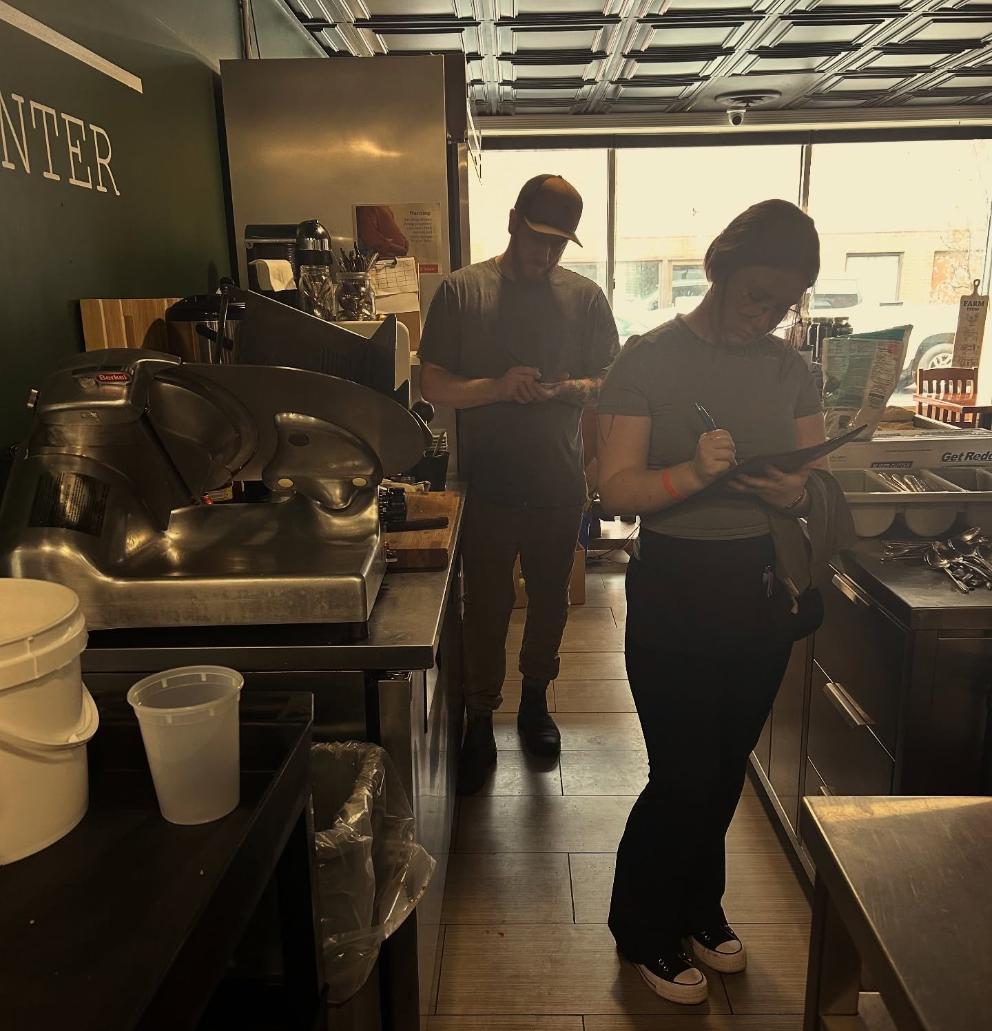 Pre service chats about specials and I&rsquo;d say these two got their matching server stances down pat 👯&zwj;♀️

You&rsquo;ll see some new faces around here as we get ready for another busy summer just in time because ☀️Patio is open. 
**just the u