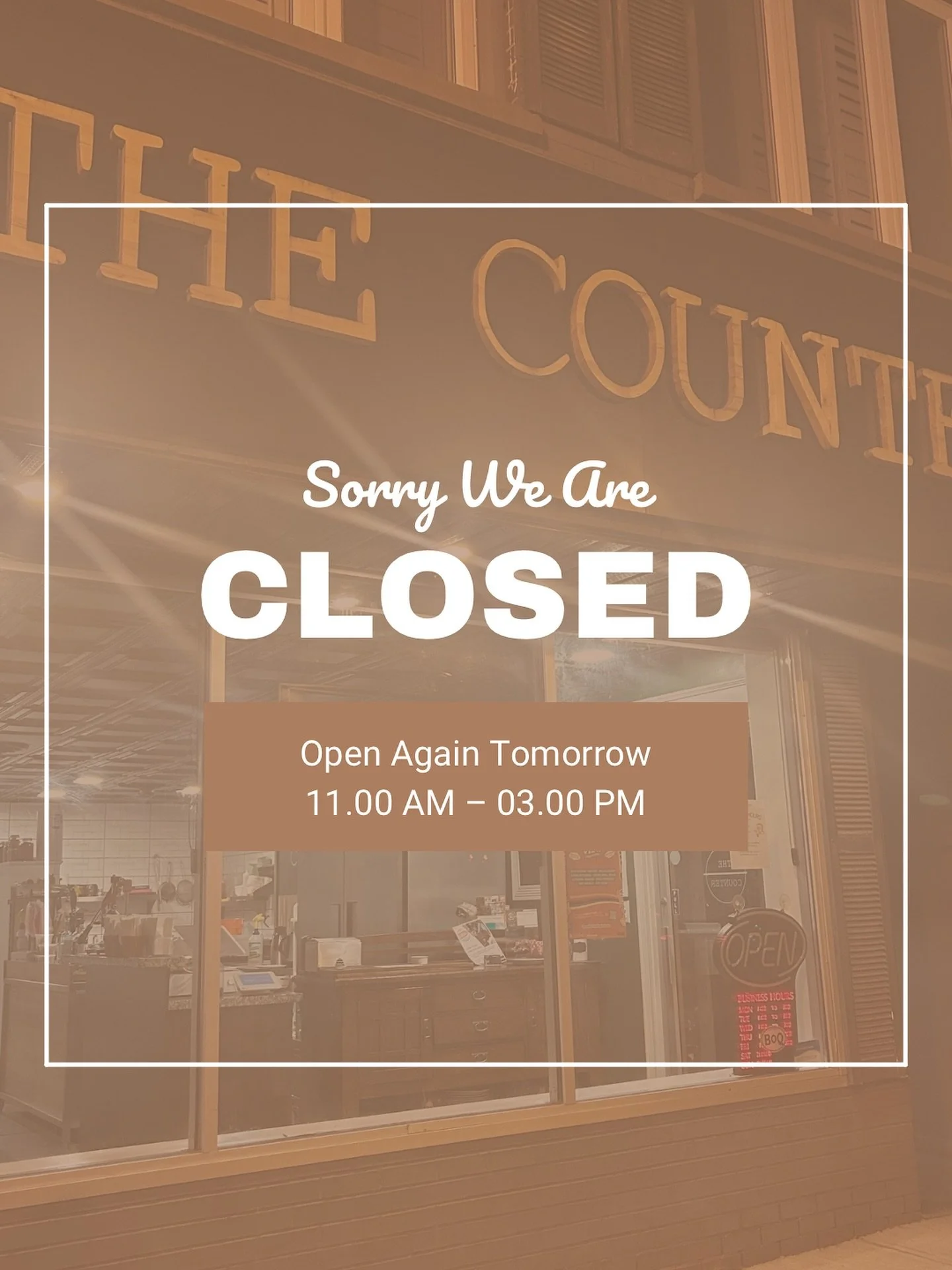 Taking an extra day for the sake of everyone health. Be back slinging Sammie&rsquo;s and soups for you folks tomorrow 🫶🏼 happy Monday!