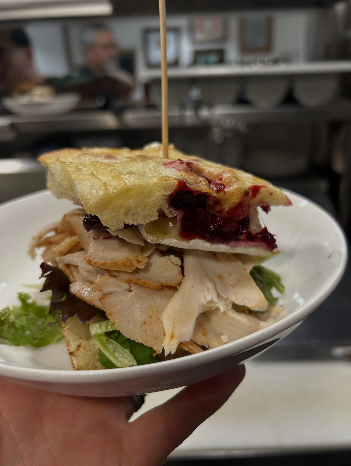 Holiday special just in time for the turkey weekend 🍄🍄&zwj;🟫
Turkey on choice bread, with cranberry sauce melty brie cheese and sage aioli with greens 🦃
On special till Friday and then we are closed until Tuesday. 

Thankful for all of you 🫶🏼