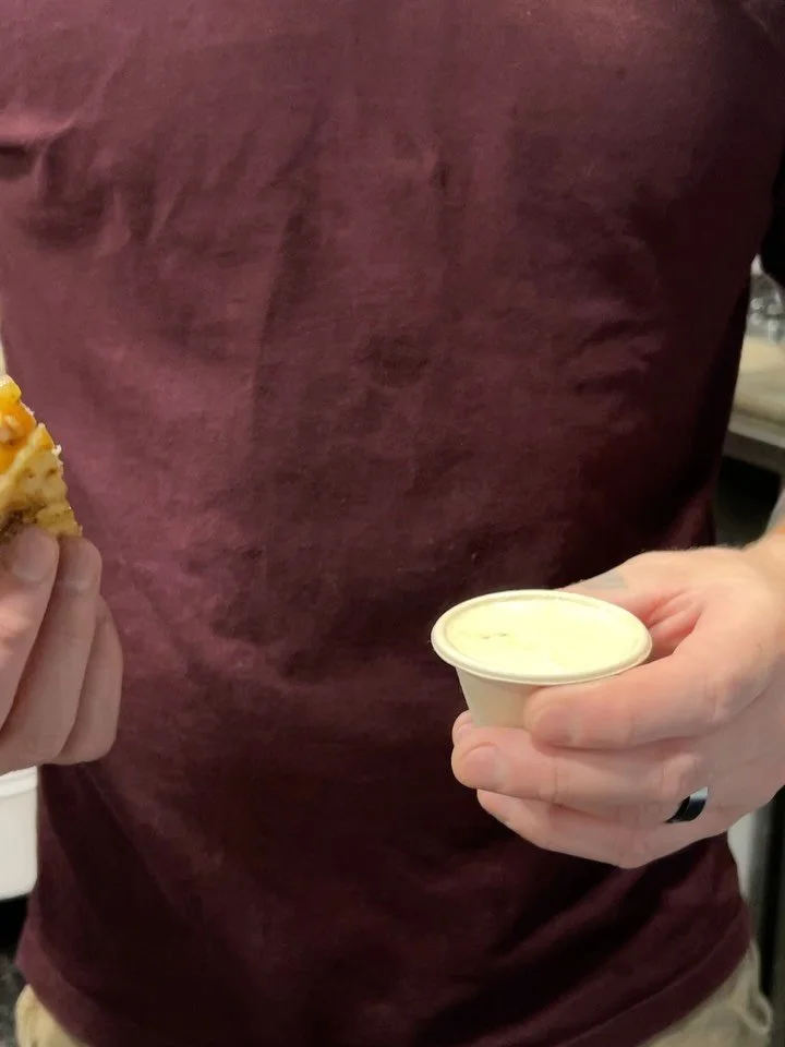 Serving up a spooooky cheesy chicken melt 🧀
Swiss &amp; cheddar stacked up with a candied chorizo crumble, diced chicken breast, cola bbq sauce, pickled hot pepper ranch and just a little extra to dip 😉
On special and limited quantities as alwaysss