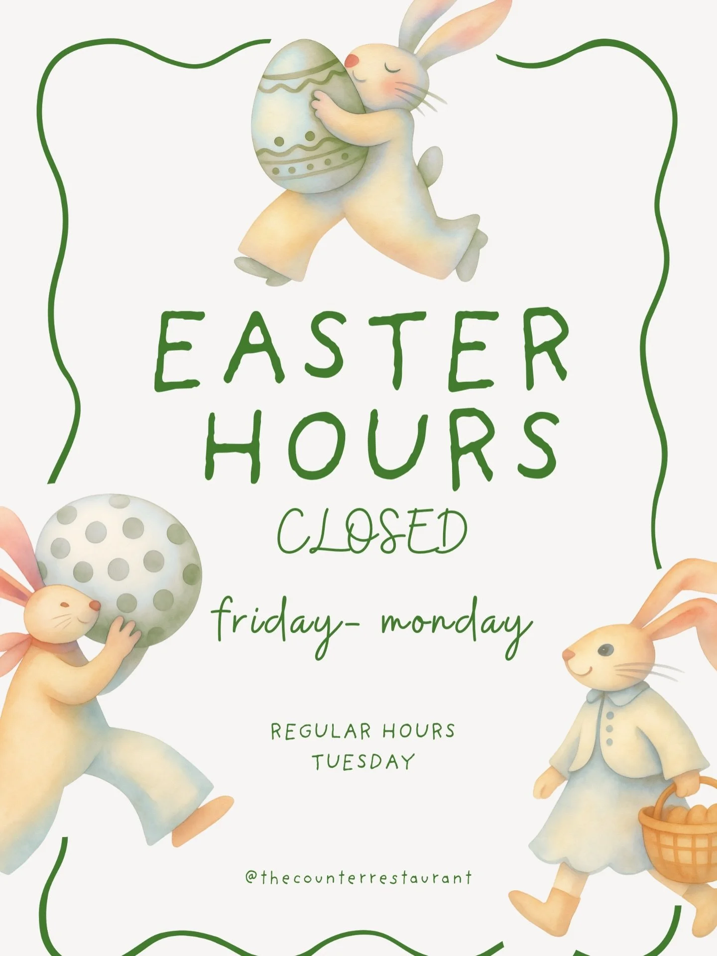 Wishing you all a Hoppy Easter 🐣🐰