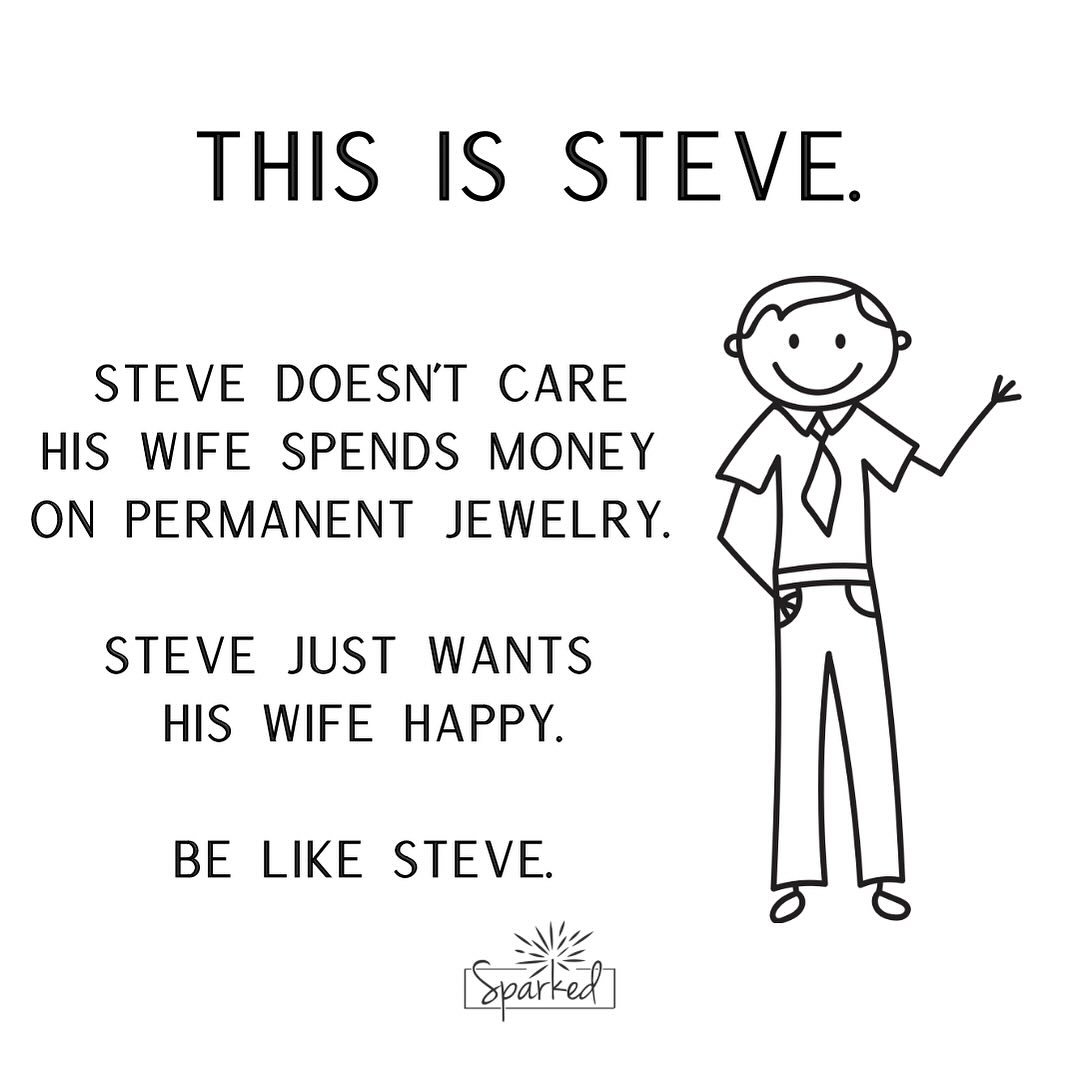 We love Steve. #permanentjewelry #permanentjewelrygreenvillesc #foryoupage  #greenvillesc #permanentbracelet