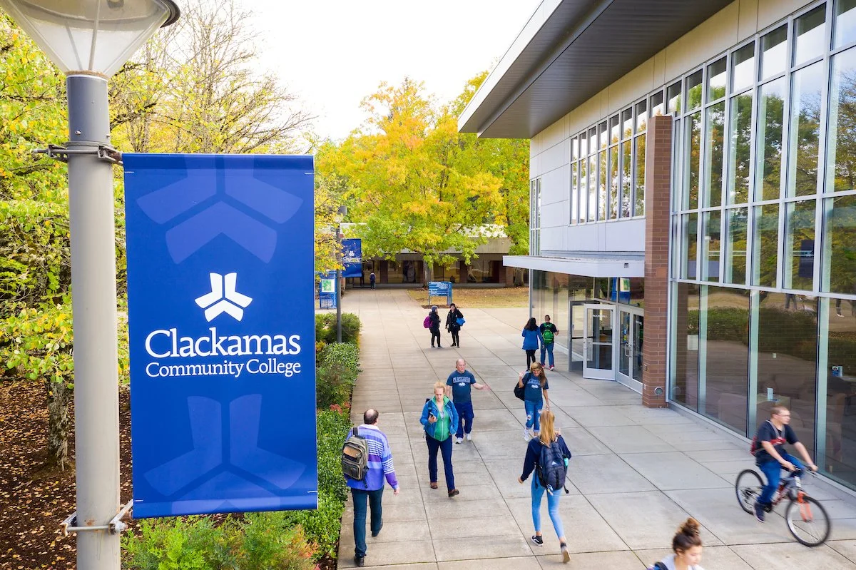 Clackamas Community College students