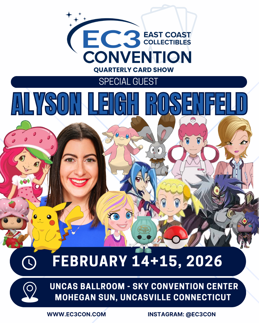 Alyson Leigh Rosenfeld, Pokémon voice actress, appearing at the East Coast Collectibles Convention at Mohegan Sun in Connecticut.