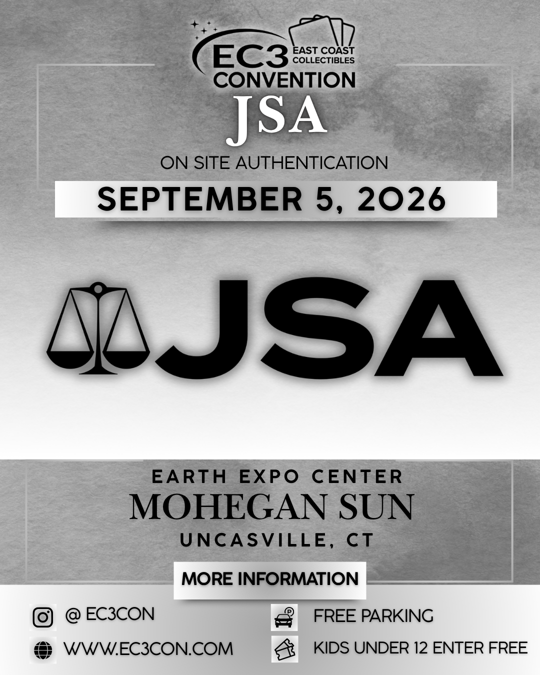 JSA, JAMES SPENCE AUTHENTICATIONS, on site service, mohegan sun, ct