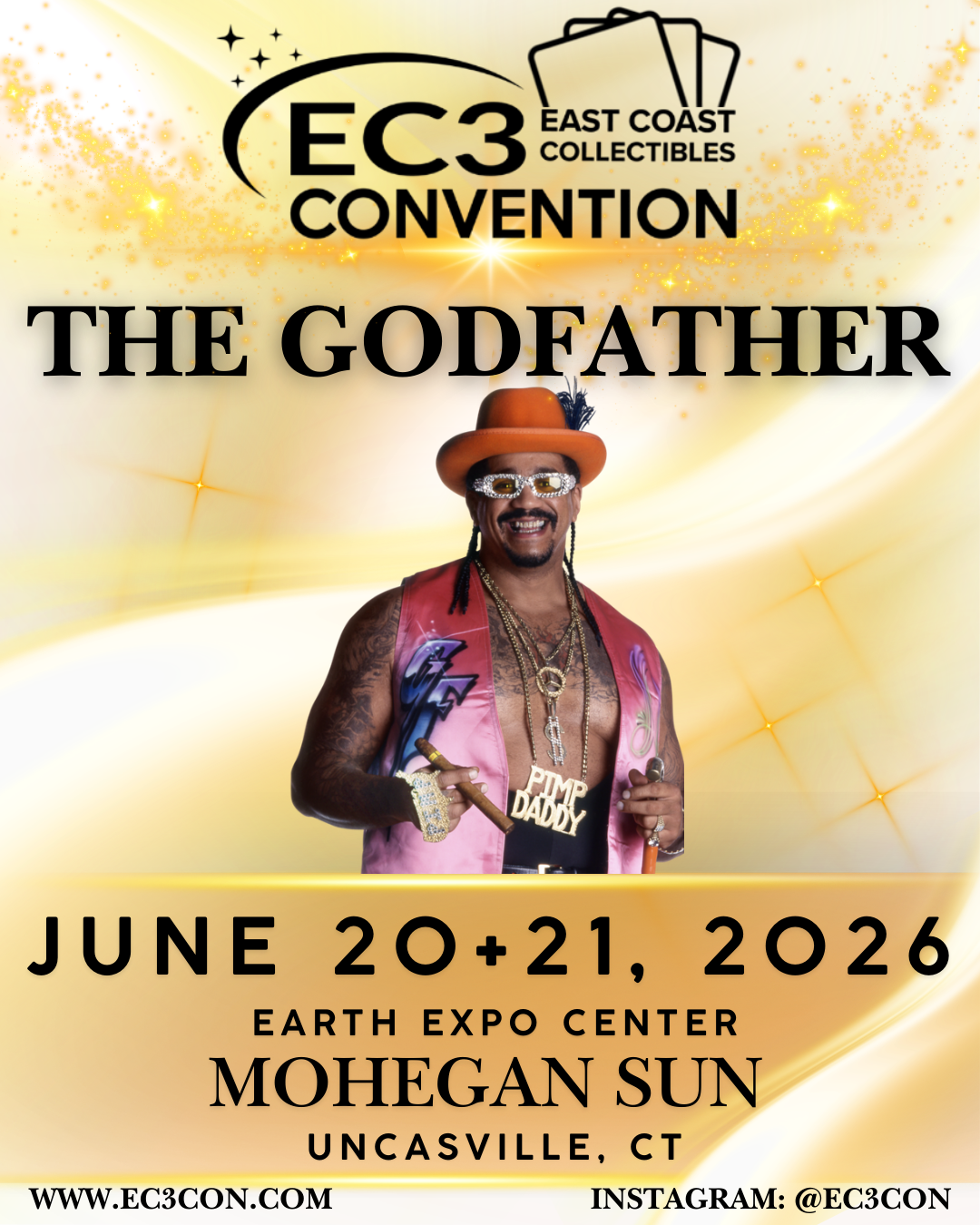 The Godfather, WWE, special guest, East Coast Collectibles Convention, June 20 and 21, 2026, Mohegan Sun, CT