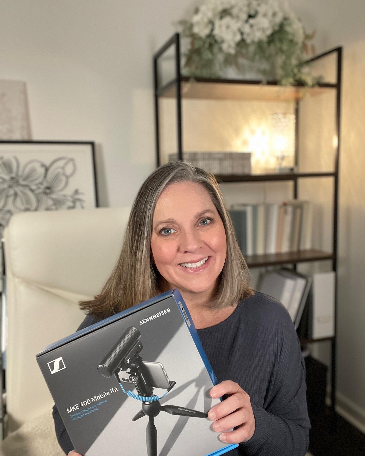 So excited to try out this new Sennheiser microphone! Thank you to @officialthinkmedia for the fantastic YouTube class! I can&rsquo;t wait to work with this new gear!