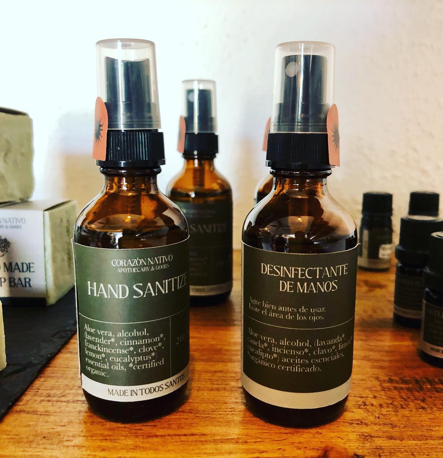 **New product Alert!** Our homemade hand sanitizer made with our essential oil Wellness blend of organic oils, alcohol, aloe Vera and glycerin for extra moisturizing. All natural, organic ingredients great for travel. I still wipe down the plane, tra