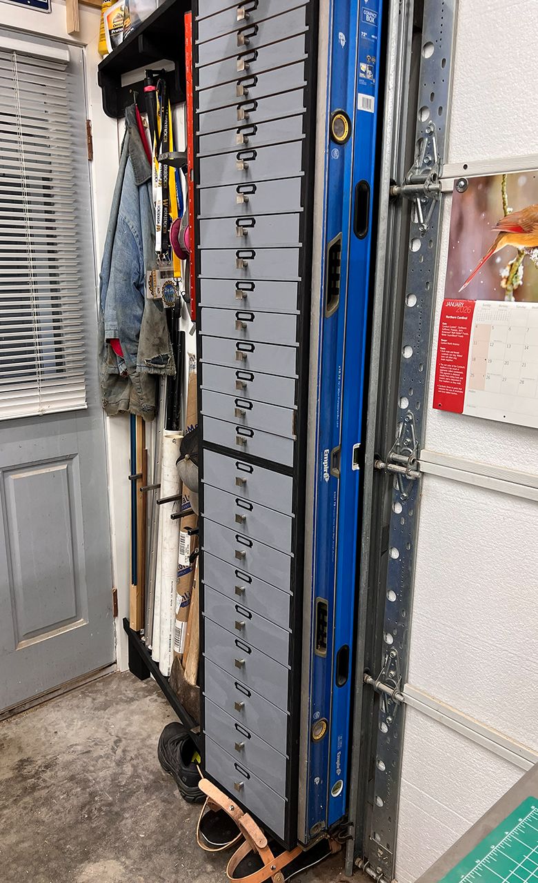 VERTICAL FRENCH CLEAT STORAGE