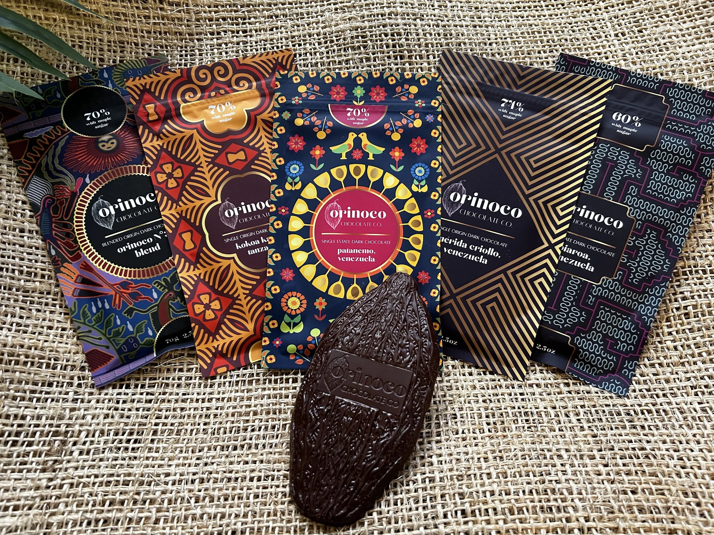 Orinoco Chocolate Bean Bar Flight Gift Box / BeanToBar Chocolate