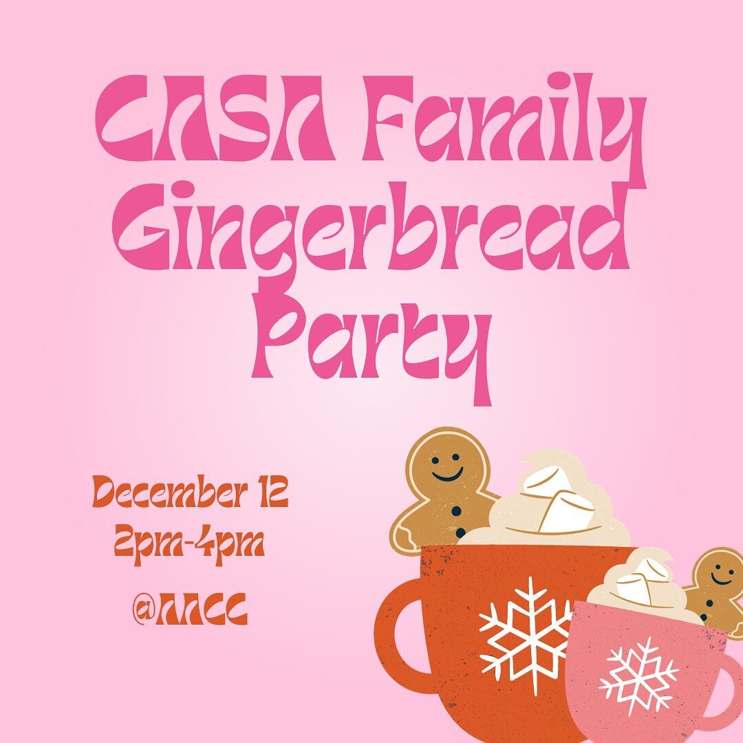 Join us on Tuesday, Dec. 12 from 2-4 pm at the AACC to decorate (and eat) gingerbread with your family! We'll be making homemade gingerbread for your family to recreate yourselves as. Reach out to your family, and then use this form to sign up (only 