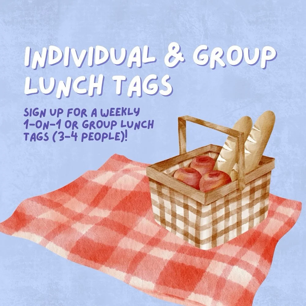Do you want to meet the rest of the wonderful CASA Community? 

Sign up for our weekly 1-on-1 and group lunch tags (3-4 people)! You can meet friends in your year and even some wonderful upperclassmen. 

Link in bio!