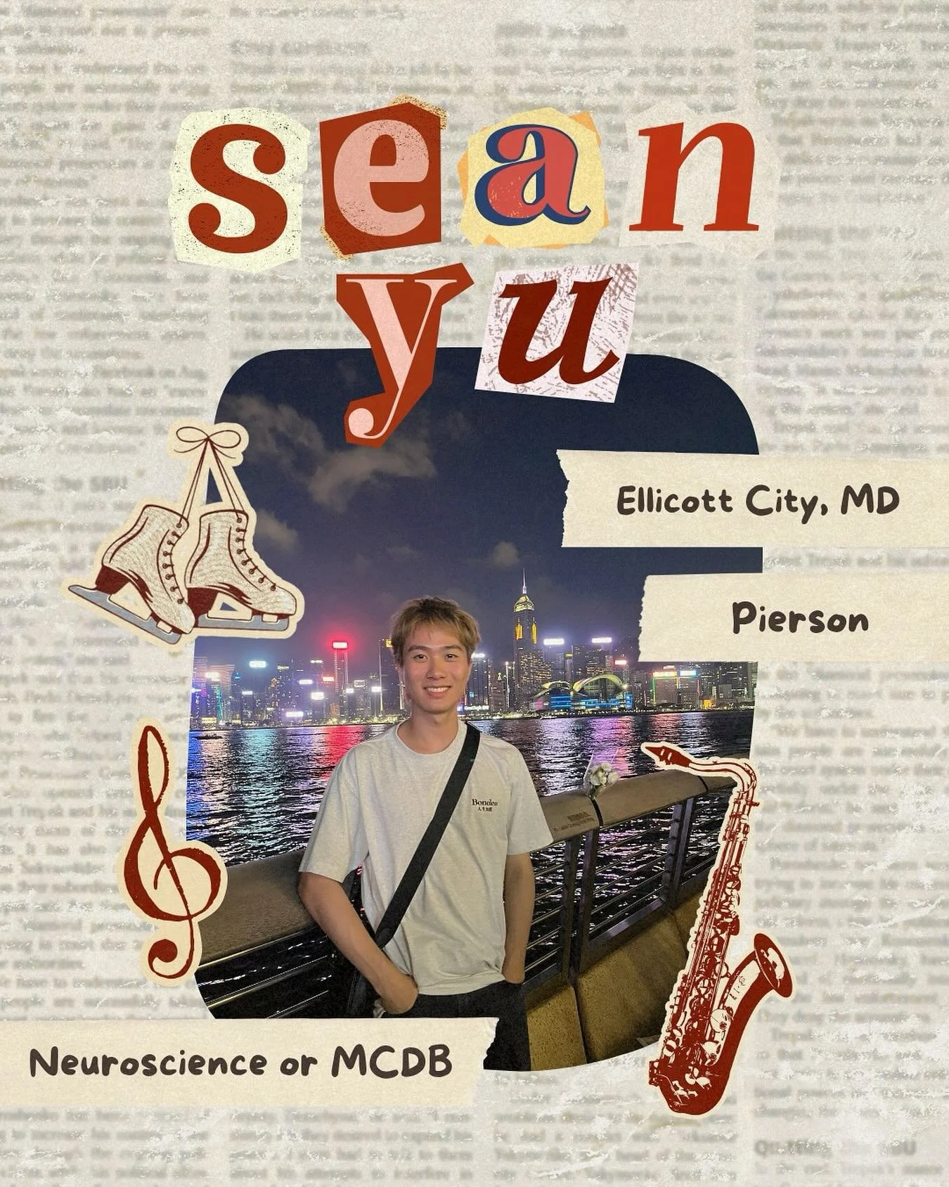 MEET OUR FIRST-YEAR LIAISONS!

Hi I&rsquo;m Sean! I&rsquo;m a figure skater, dancer, and saxophone player (pls come to the YCB concerts and Movement showcases!). Some of my favorite music artists are eve, wave to earth, and various kpop, but highkey 
