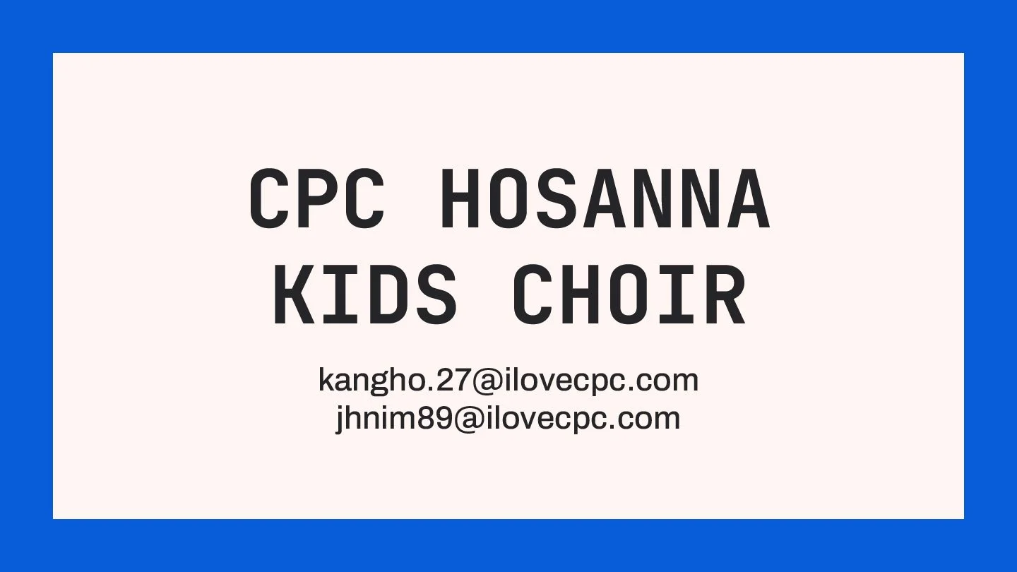 CPC Hosanna Choir
