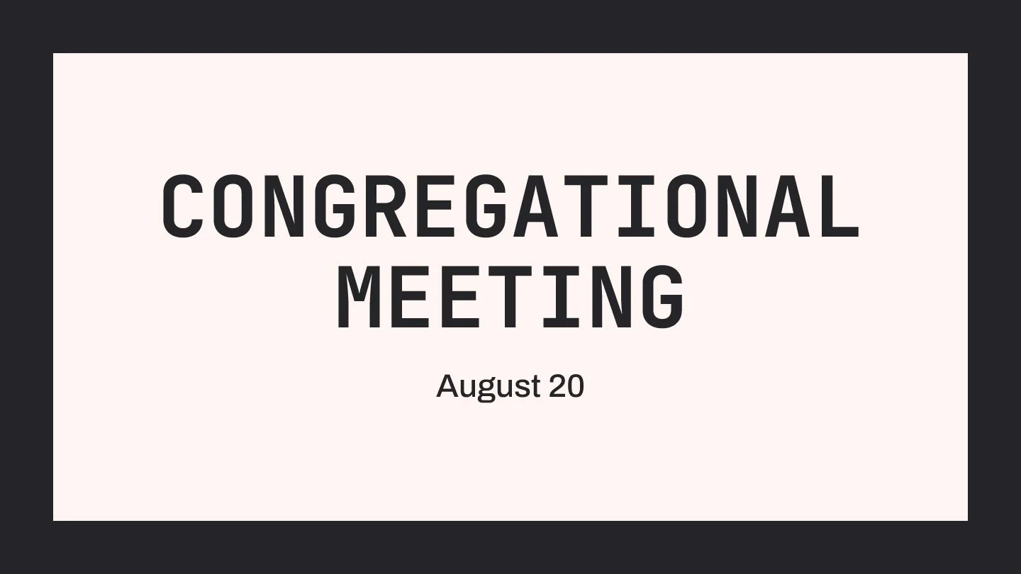 Congregational Meeting