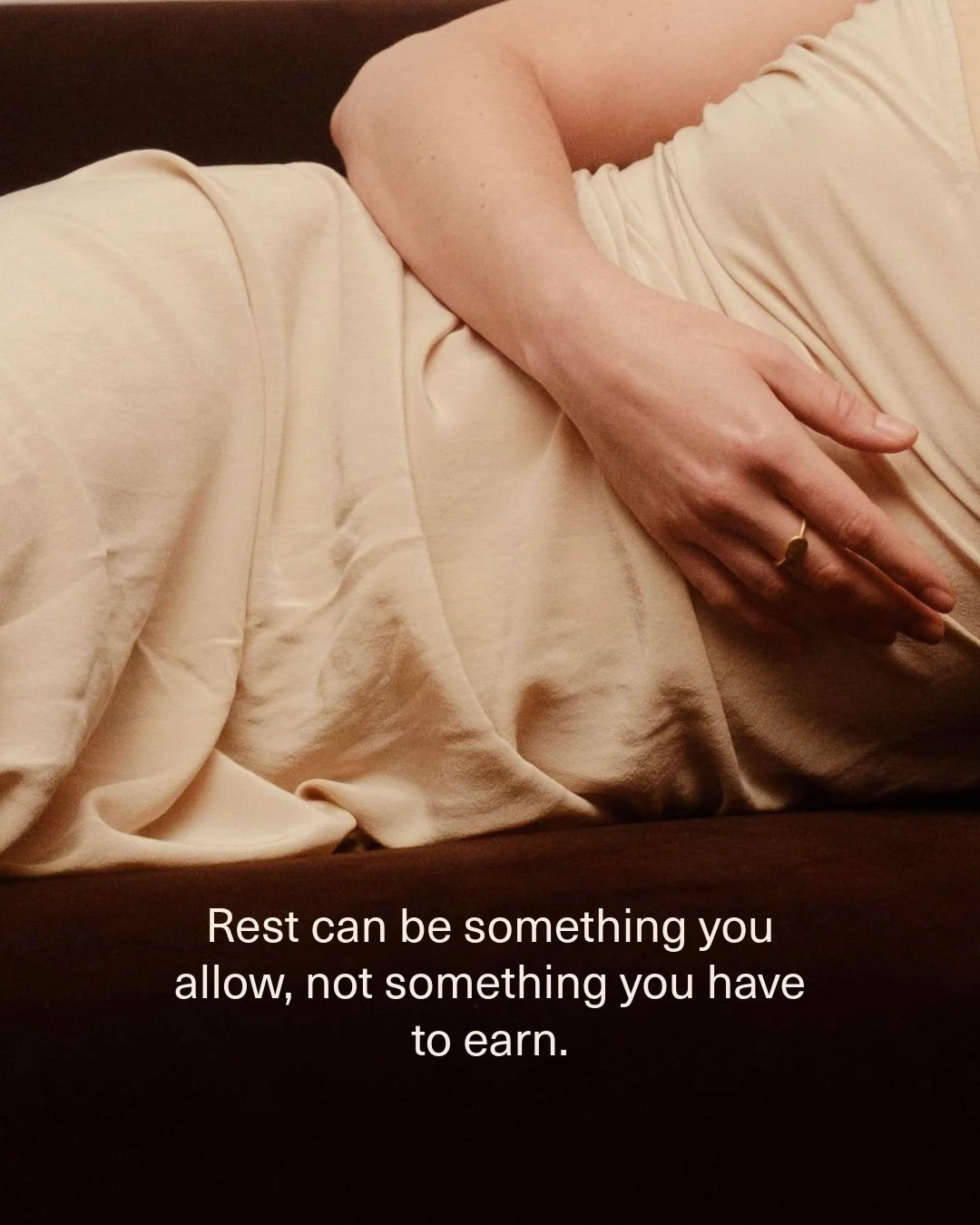 We&rsquo;re so often taught to see rest as something that comes after everything else is done.

After the work.
After the messages.
After everyone else has been cared for.
After we&rsquo;ve been productive enough to justify stopping.

Rest isn&rsquo;