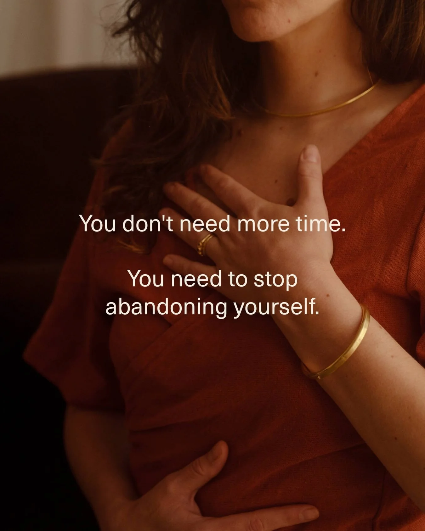 You don&rsquo;t need another week to get everything together.
Another season to become &ldquo;ready.&rdquo;
Another permission slip to finally choose yourself.

Sometimes the next chapter begins when you stop overriding what you already know.

When y