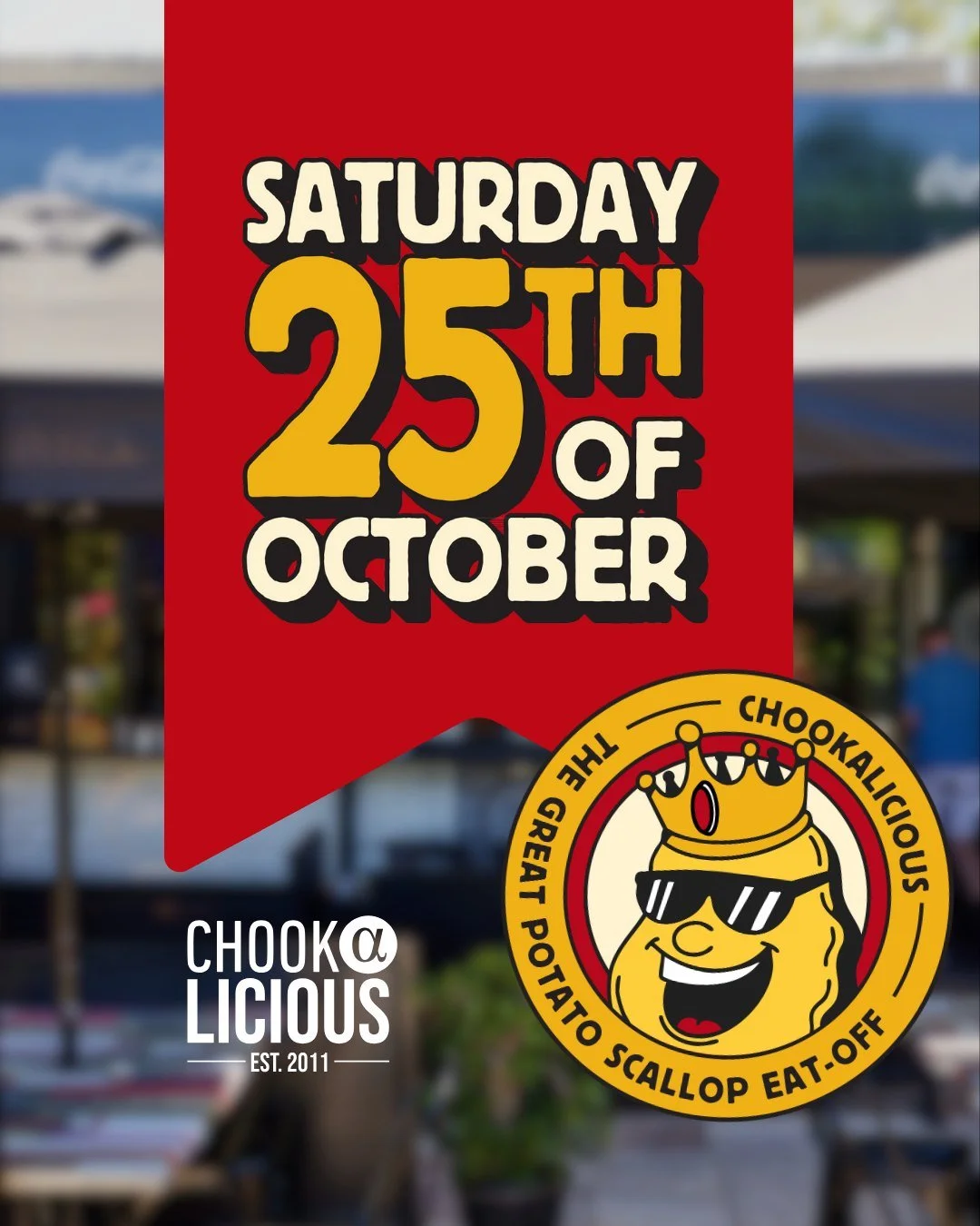 🥔🎉 GUESS WHAT? TODAY’S THE DAY! 🎉🥔
The Great Potato Scallop Eat-Off has finally arrived!
We’ll see you legends from 11:30 AM at CHOOK HQ, Winston Hill,s for all the action, flavour, and deep-fried glory 🏆
🍟 Scallops flying
🎤 Vib