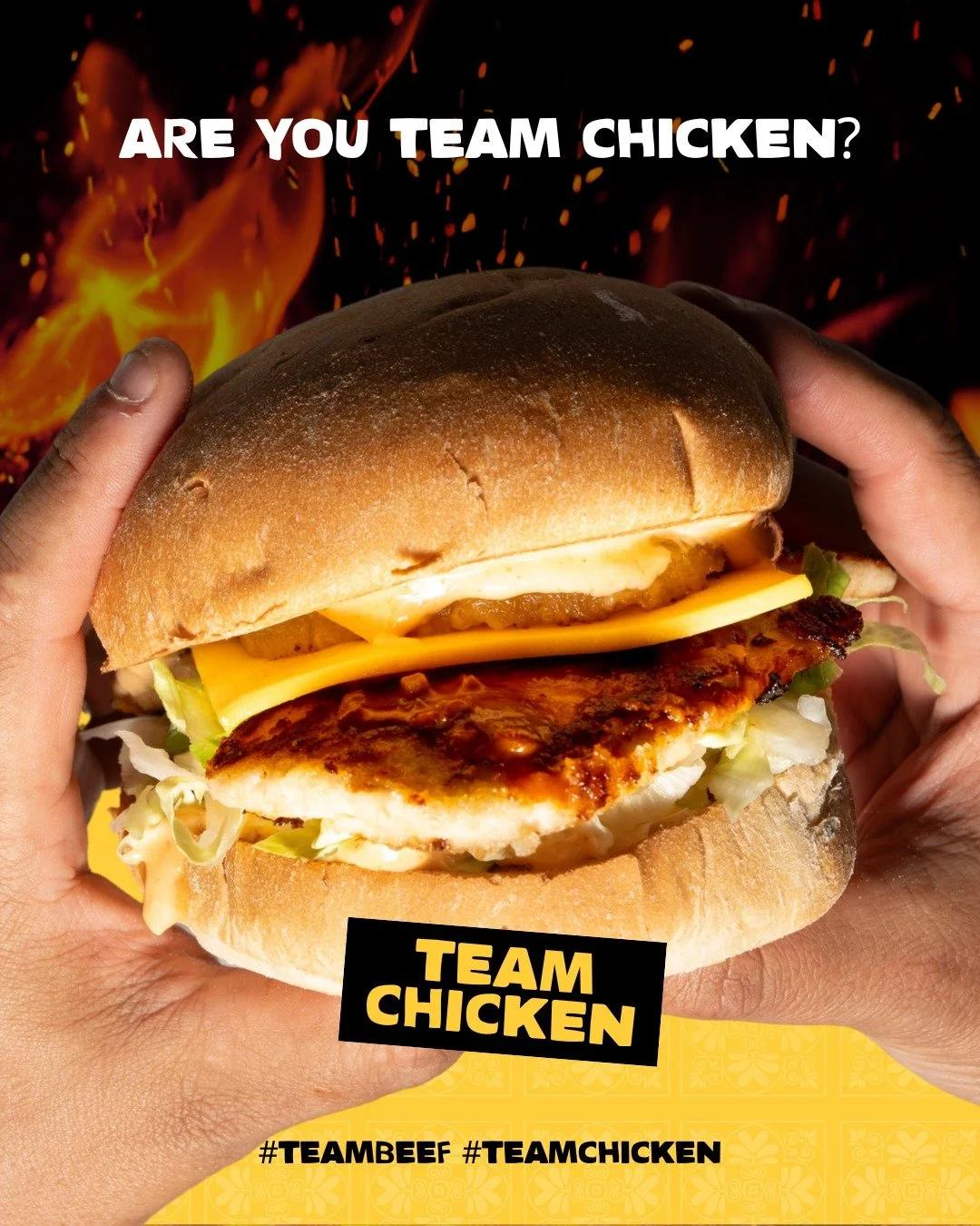 🍔 Are You Team Chicken or Team Beef?? 🐔🐄

When it comes to burgers, the battle lines are drawn&hellip;
🔥 Juicy, grilled chicken stacked with flavour?
 🥩 Or classic, beefy goodness that never lets you down?

Whatever your pick, we&rsquo;ve got th