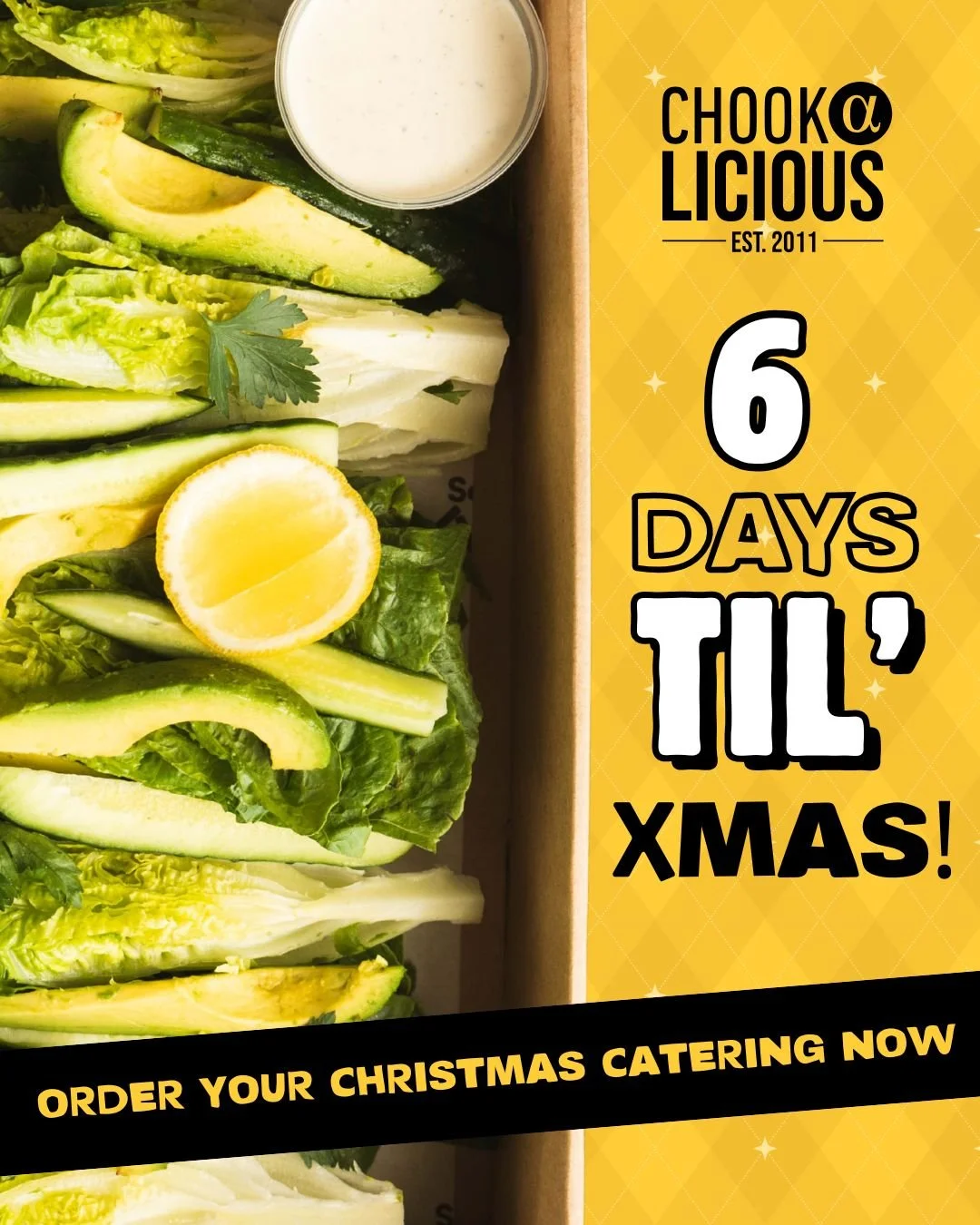 🎄 6 Days Until Christmas! 🎄 📣 Today&rsquo;s the FINAL day to order your Chookmas Feast!

Don&rsquo;t miss your chance to take the stress out of Christmas lunch. Let Chookalicious do the cooking while you sit back, relax, and enjoy the day 🐔✨

Our