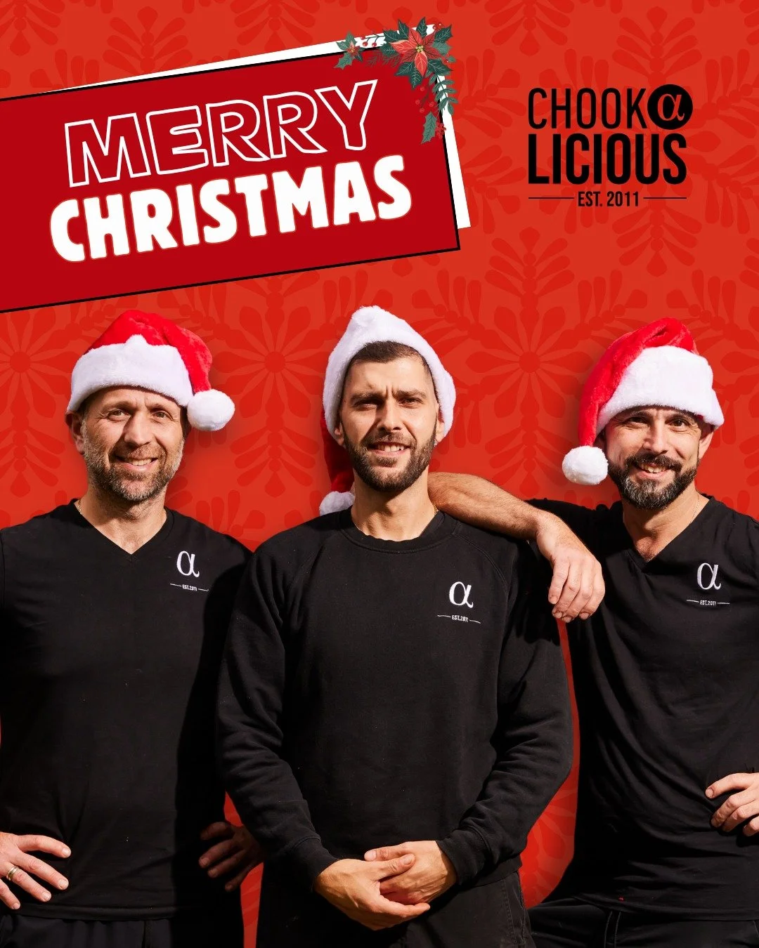 🎄 Merry Christmas from the Chookalicious Team! 💛🐔

Wishing all our amazing customers, community, and fellow food lovers a happy, safe, and joy-filled Christmas!

We hope your day is full of good vibes, great company, and (of course)... a Chookalic