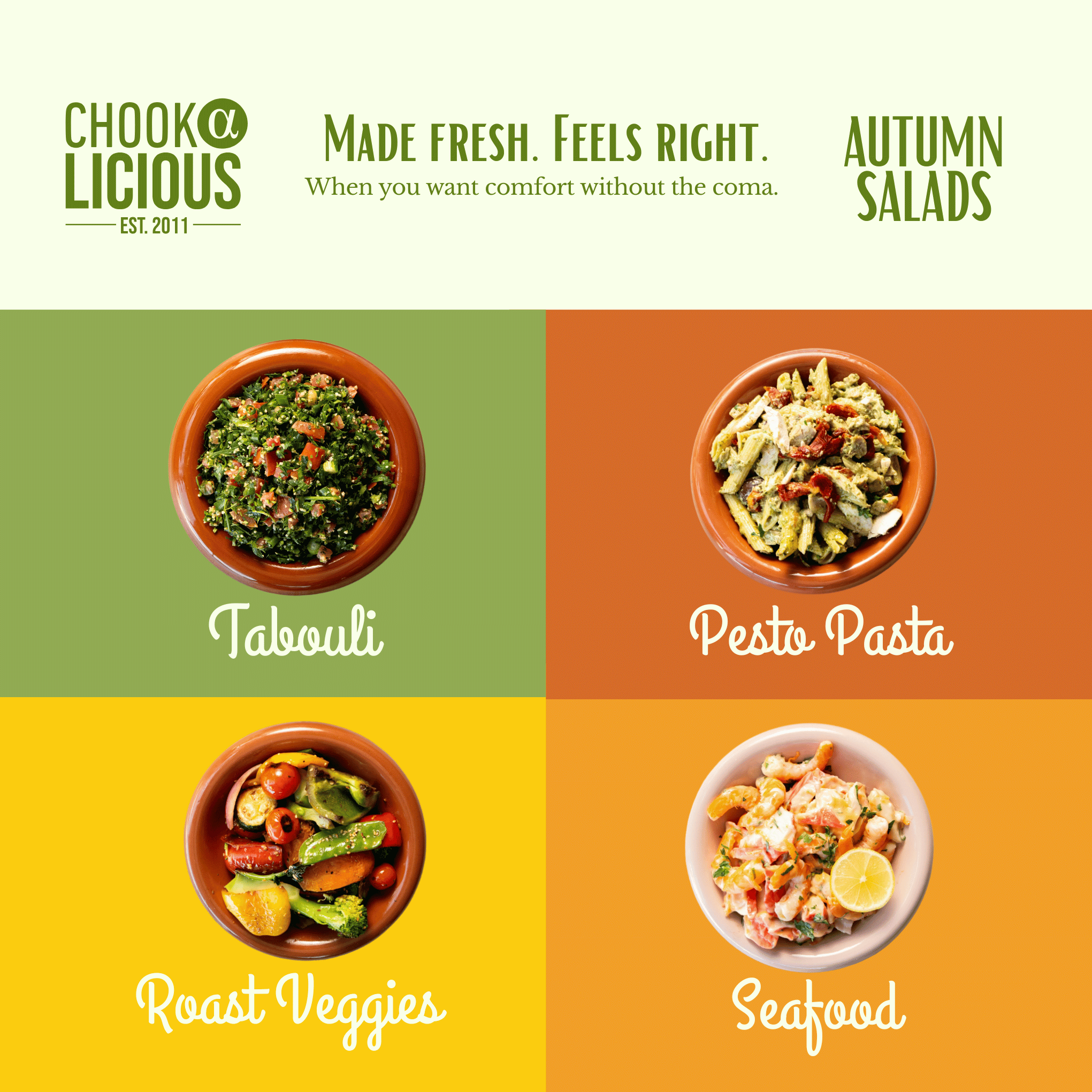 Fresh Autumn Salads AT CHOOK