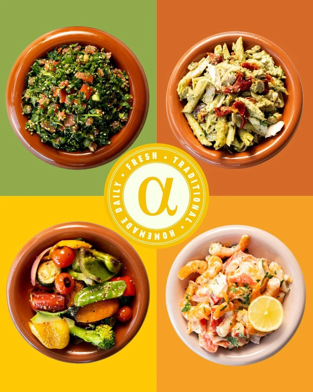 Fresh, vibrant, and full of flavour 🍂🥗
From zesty tabouleh to creamy pesto pasta, hearty roast veggies, and refreshing seafood salad - your perfect autumn lineup is here 😍

#AutumnEats #FreshFlavours #SaladSeason #chookalicious