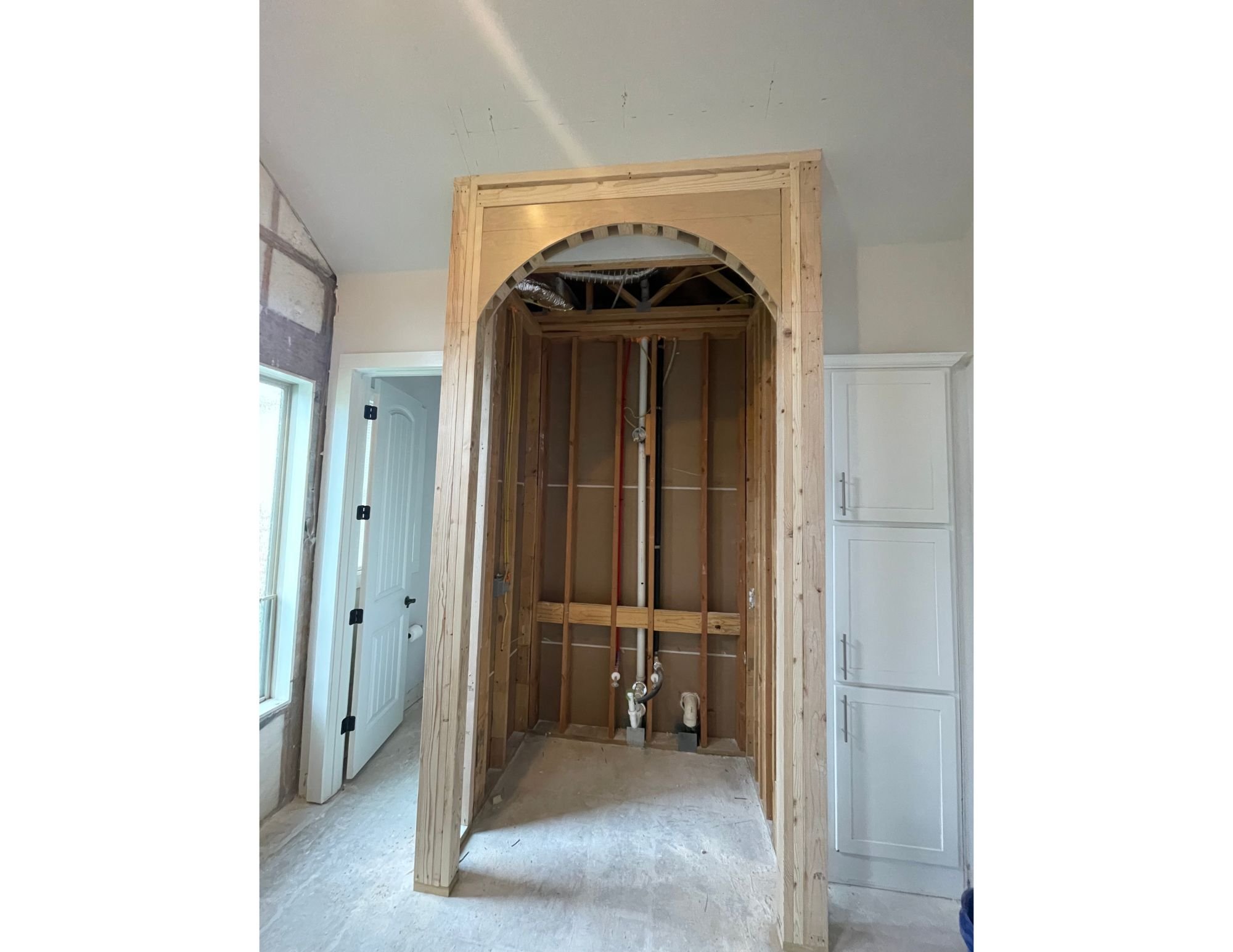 Circle C Bathroom - Shower Frame