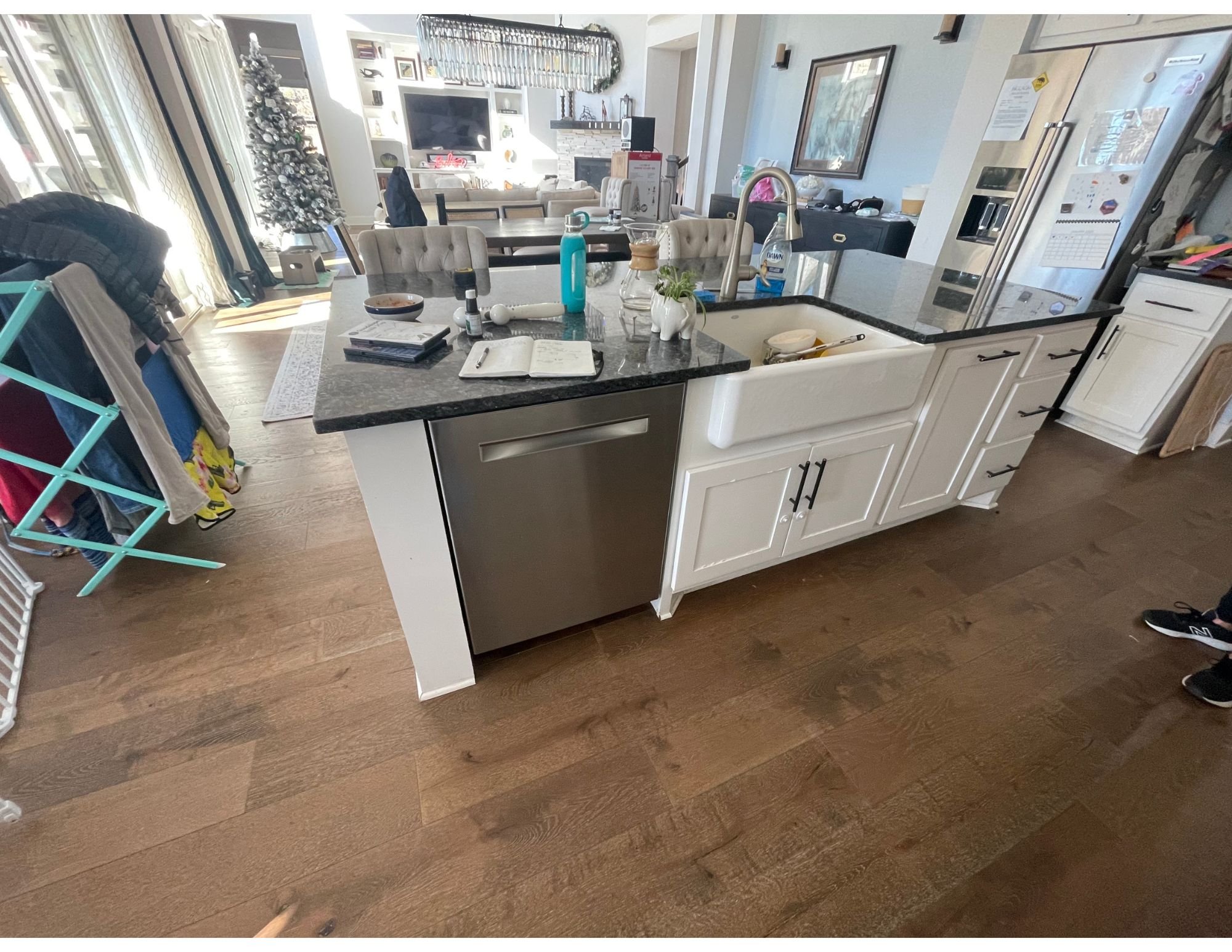 Circle C Kitchen Island - Before