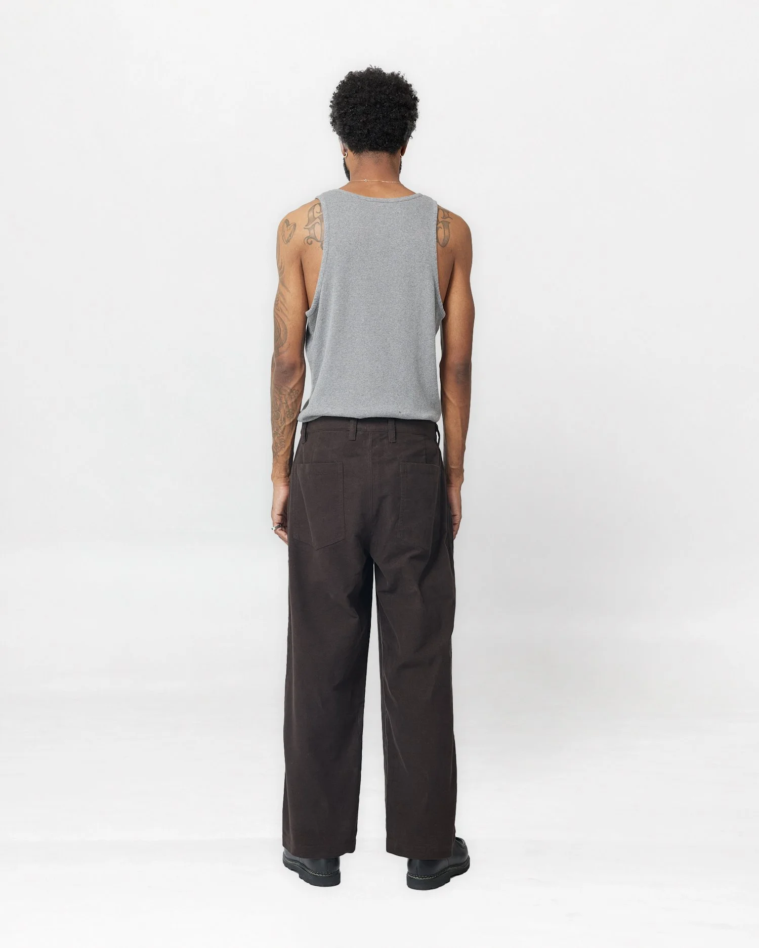 Commute Pant Dark Brown Back.jpg