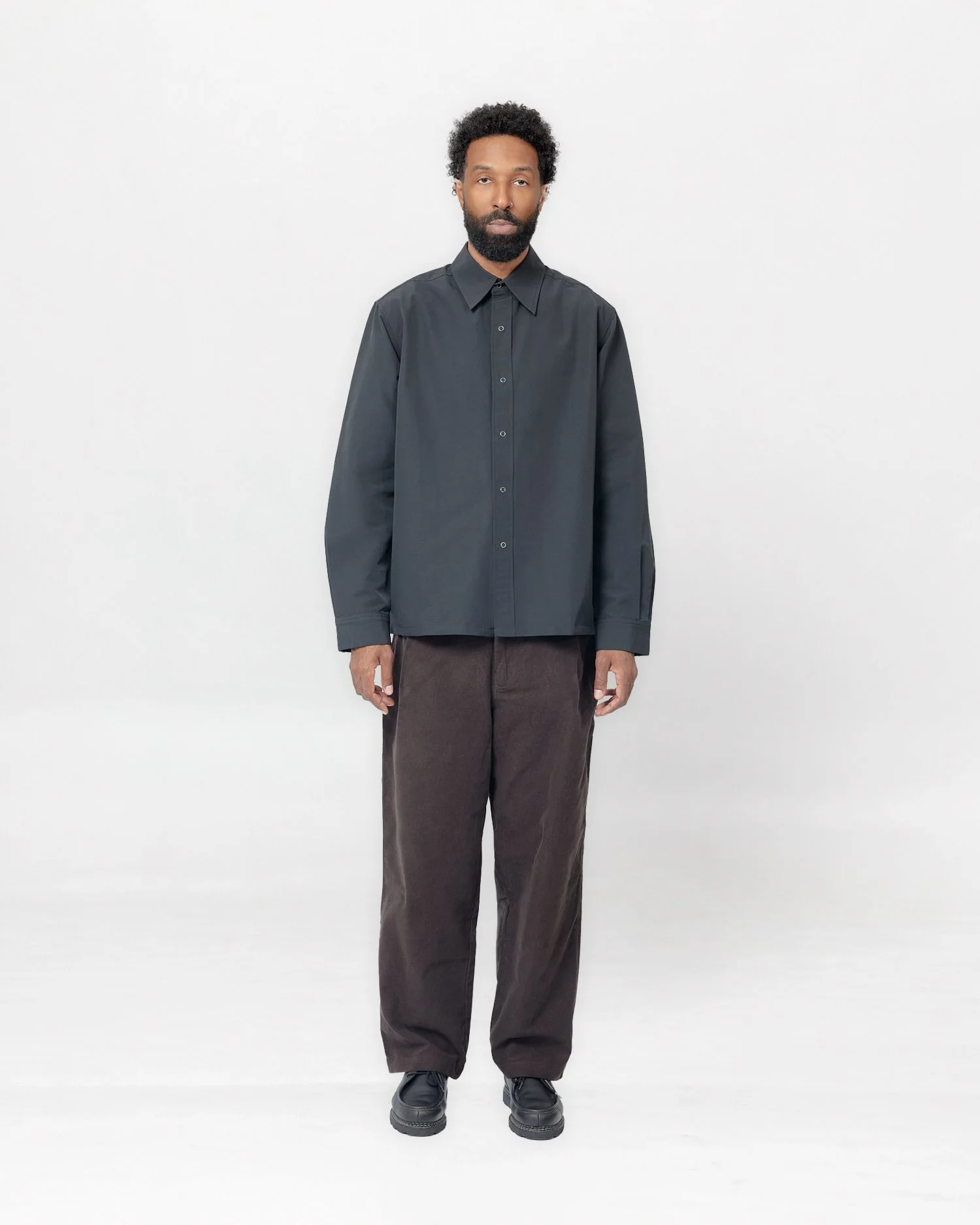 Shirt Jacket Black Front.jpg