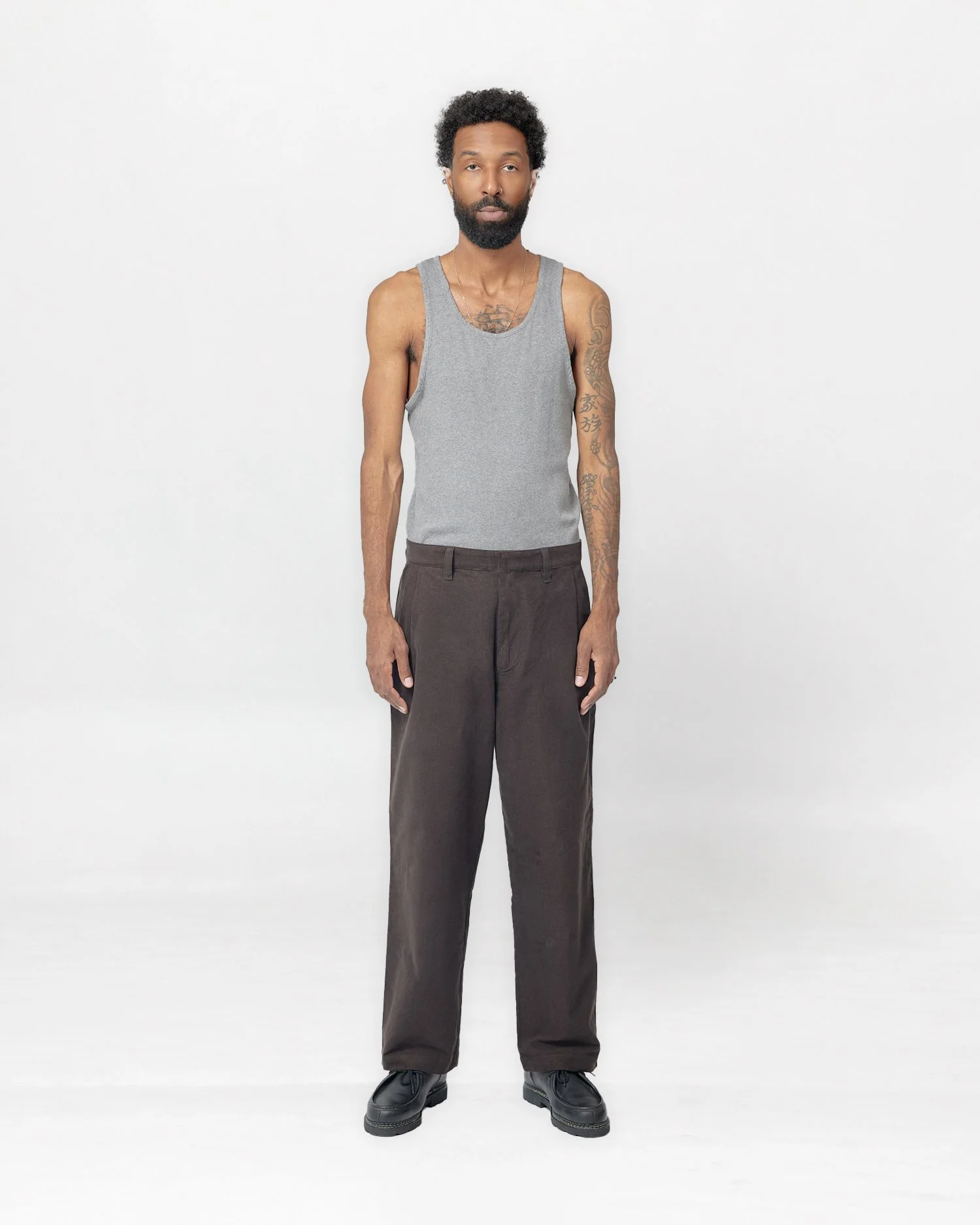 Commute Pant Dark Brown Front.jpg