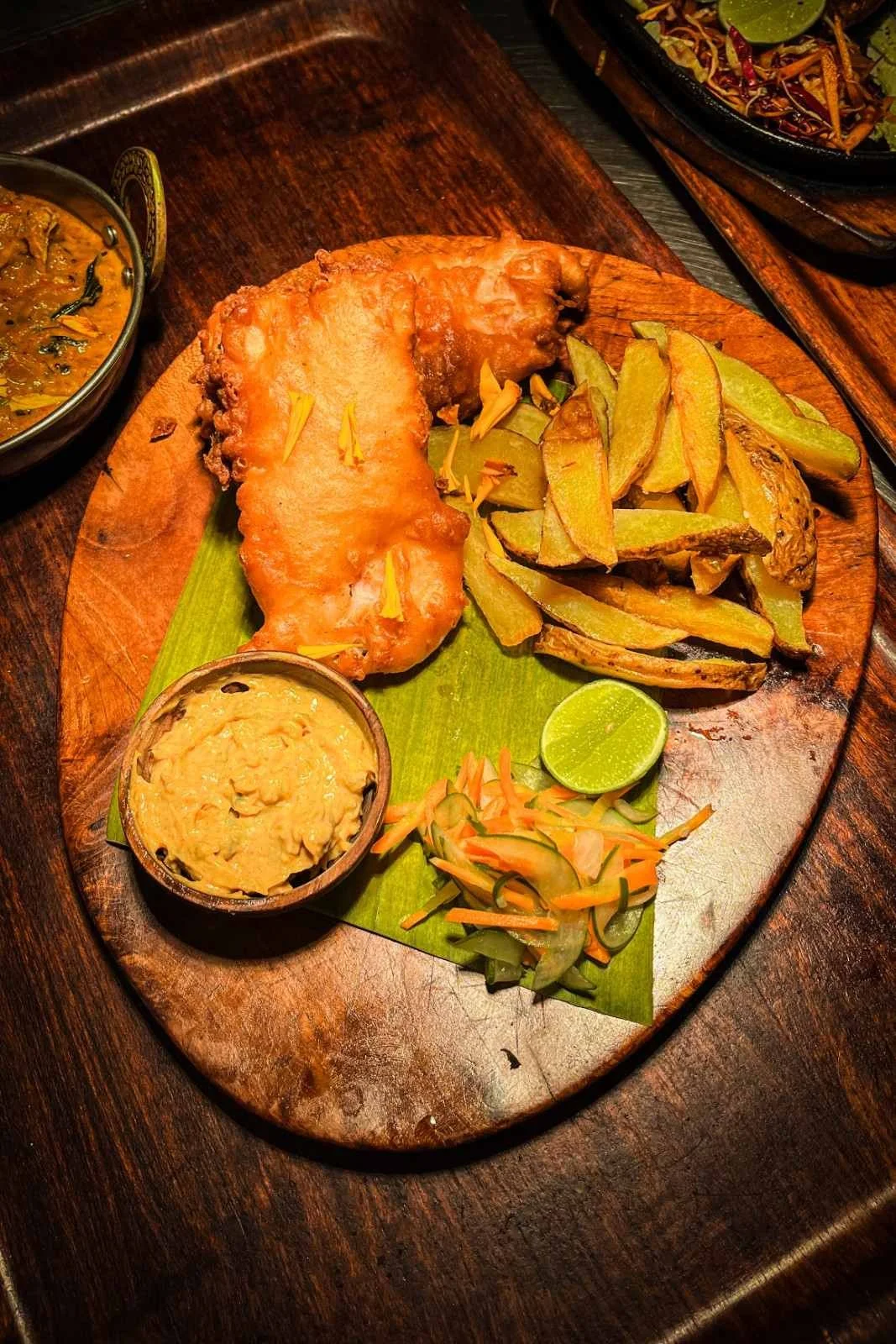 fish and chips at Pesona Lounge Trawangan