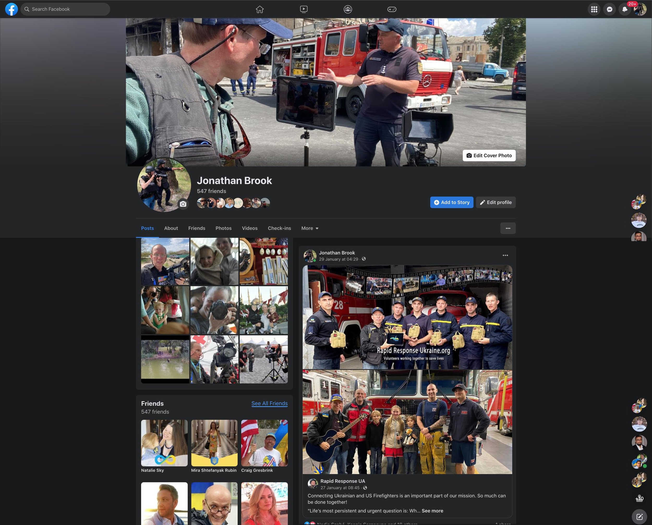 Jonathan Brook personal Facebook page