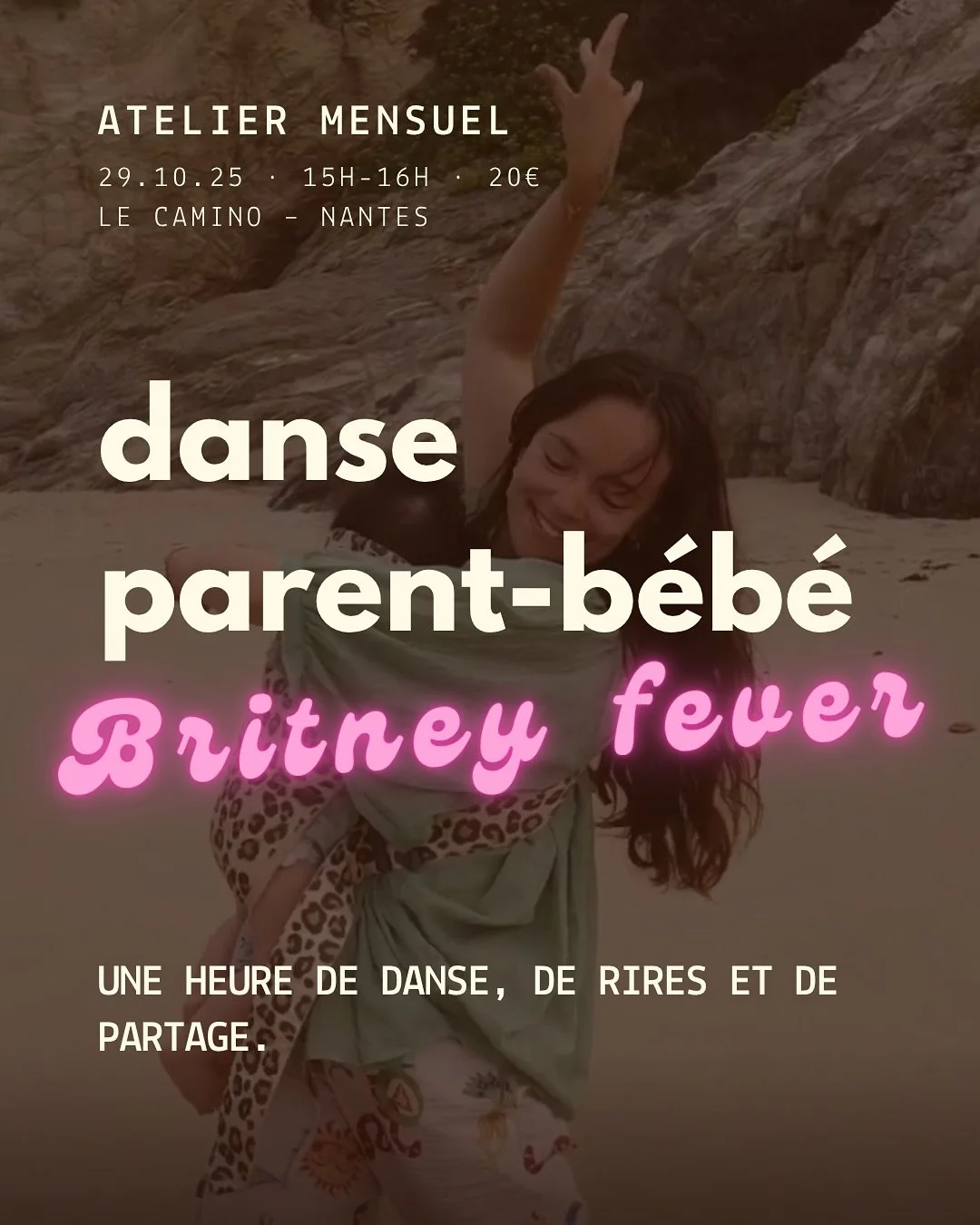 C&rsquo;est d&eacute;j&agrave; mercredi prochain ! Le 29 octobre, viens avec ton b&eacute;b&eacute; et profite d&rsquo;une heure de rires, de corps vivant et de partage lors d&rsquo;un atelier de danse avec ton b&eacute;b&eacute; en portage. 

Inscri