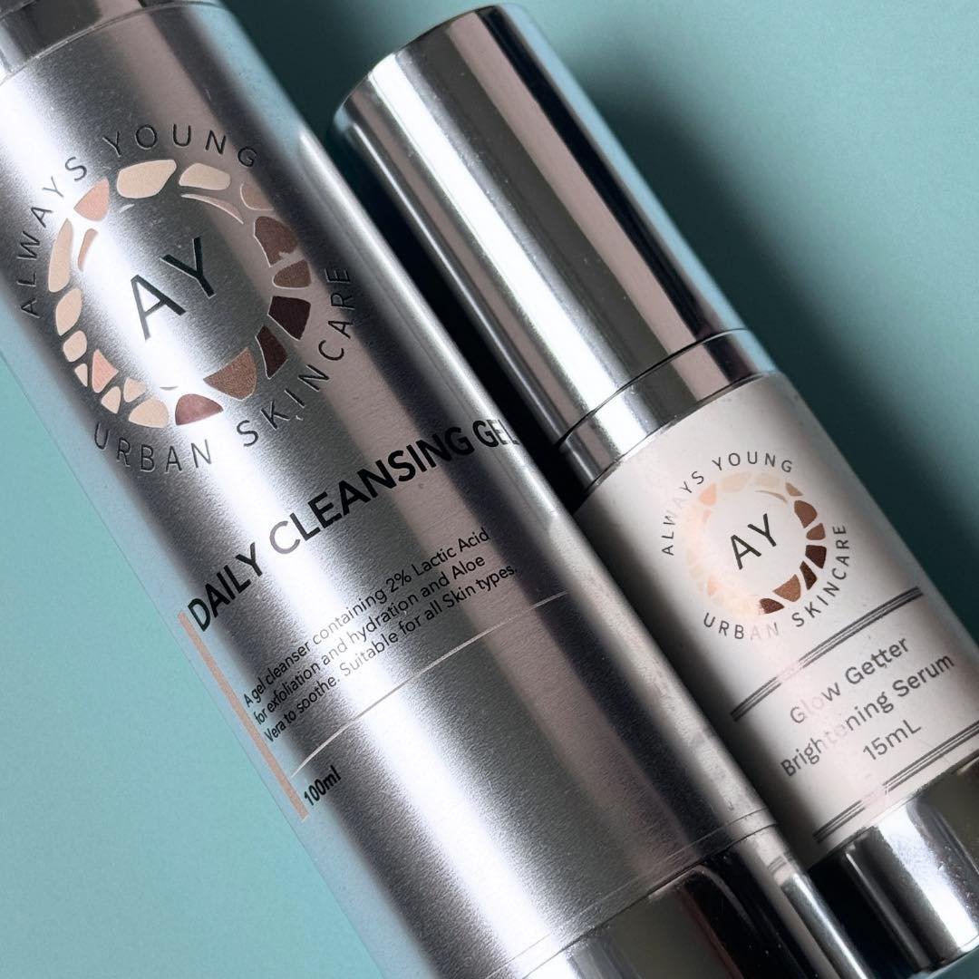 Meet your new Skincare Dream Team 👯&zwj;♀️

Our oil-free gel cleanser, enriched with Lactic Acid &amp; Aloe Vera, teams up flawlessly with our Glow Getter Brightening Day Serum. While the cleanser gently exfoliates and hydrates, the serum tackles pi