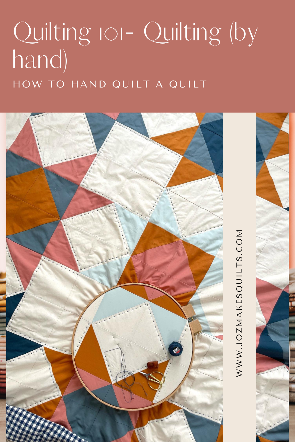 Quilting 101, Lesson 7a- Quilting (the hand quilting edition) — Joz Makes  Quilts