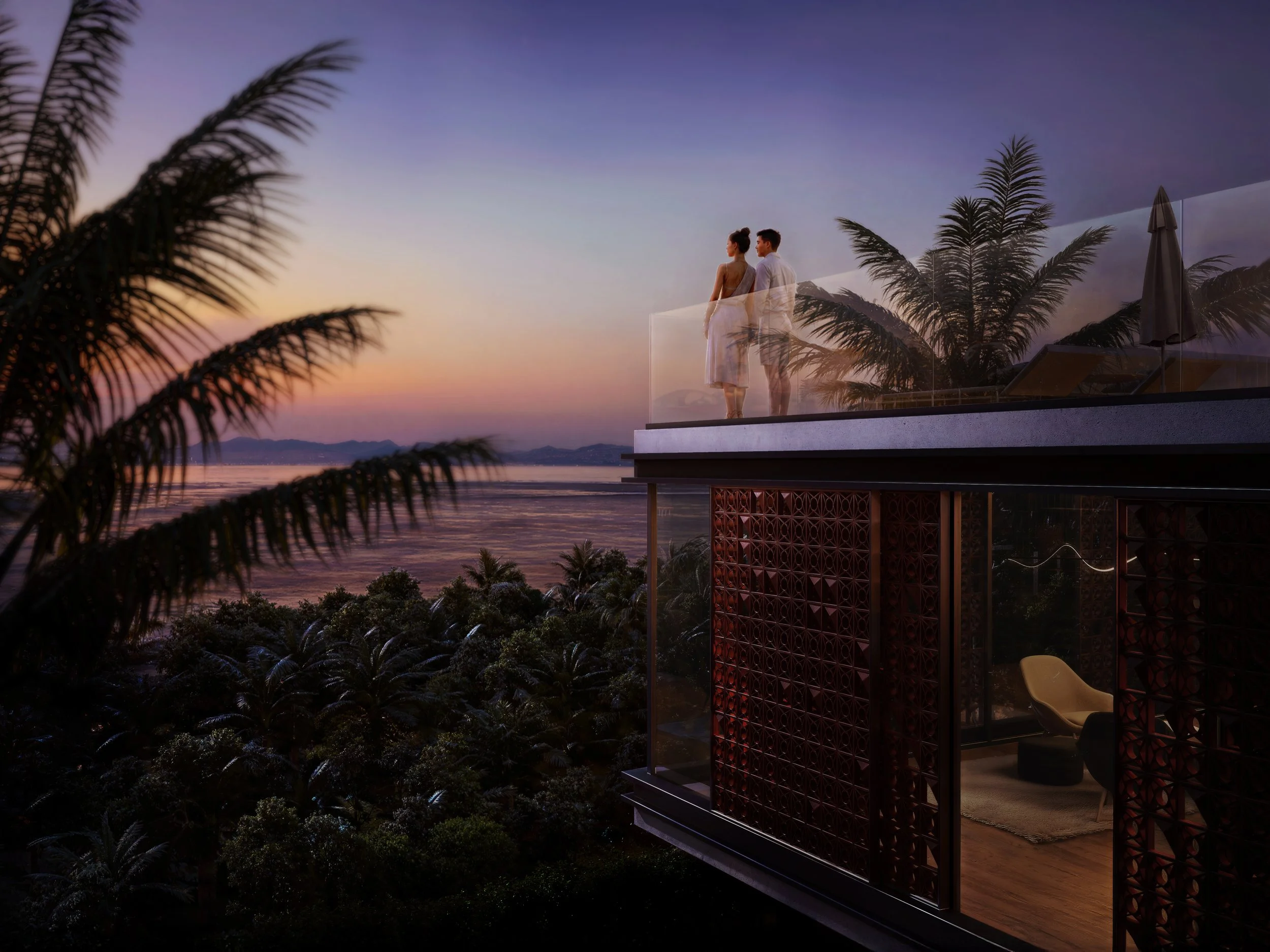 Golden Villa Sunset 