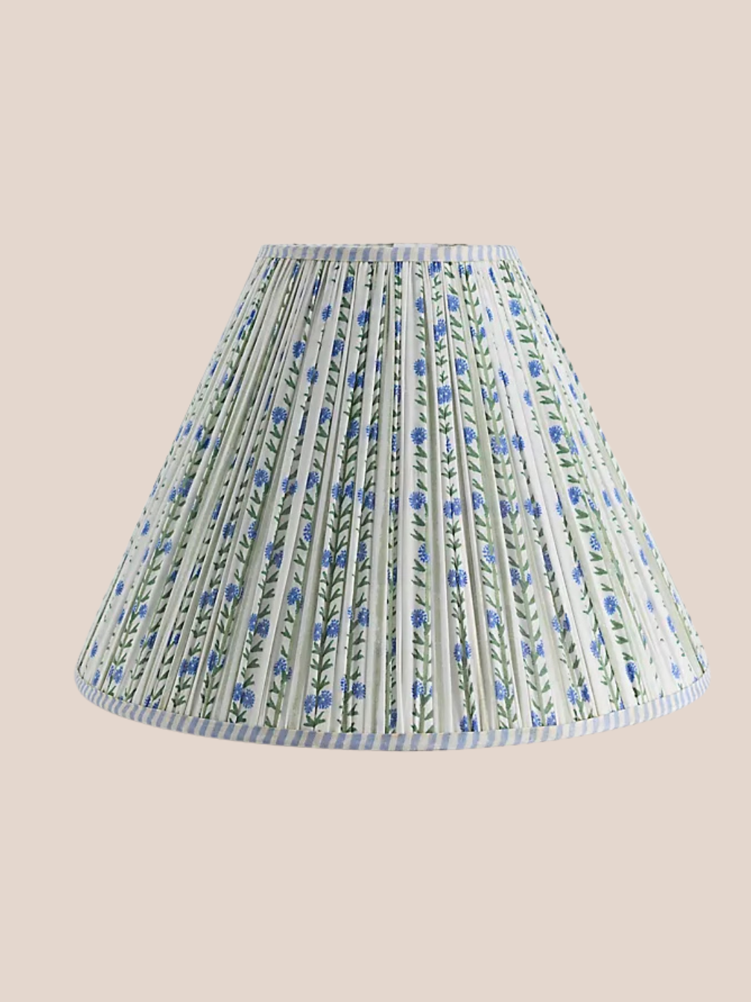 Runched Floral Cottage Lampshade