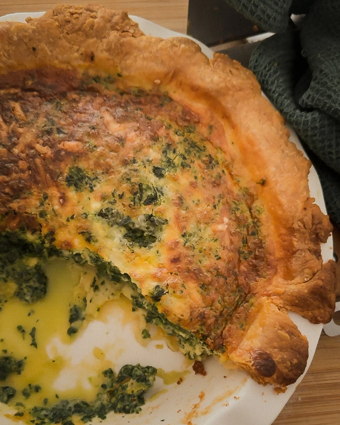Silverbeet (Chard) & Feta Quiche Recipe Silverbeet (Chard) & Feta Quiche Recipe